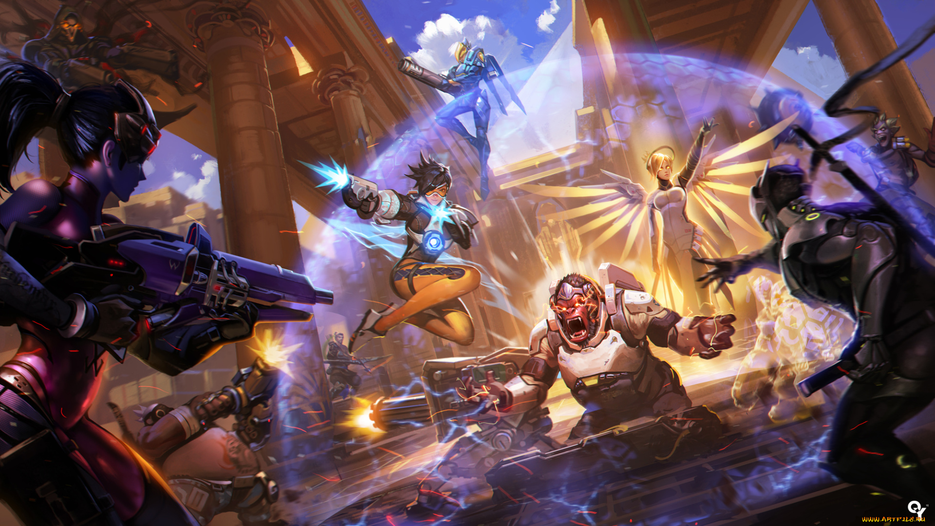 видео, игры, overwatch, персонажи