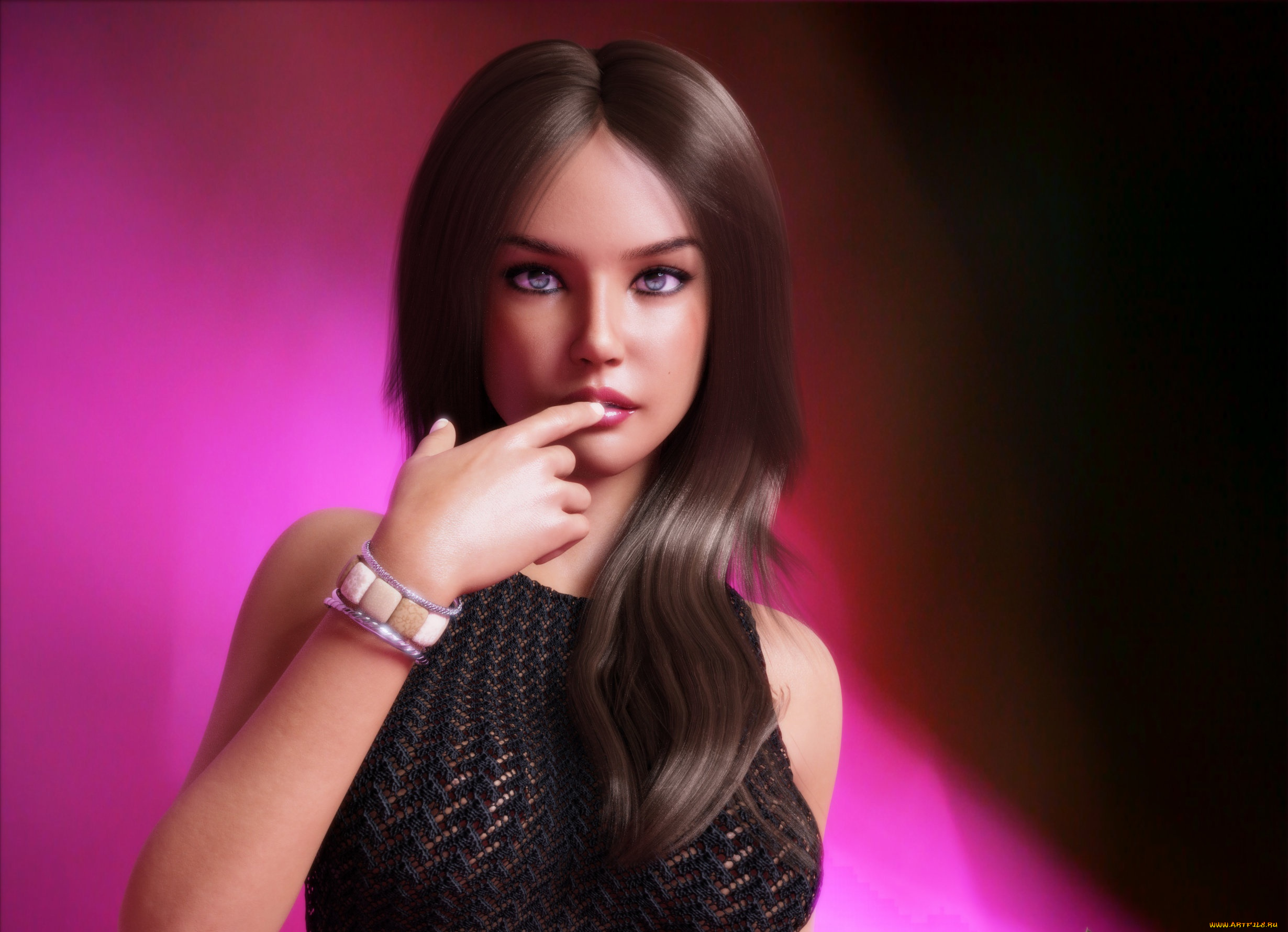 3д, графика, люди, , people, девушка, фон, взгляд