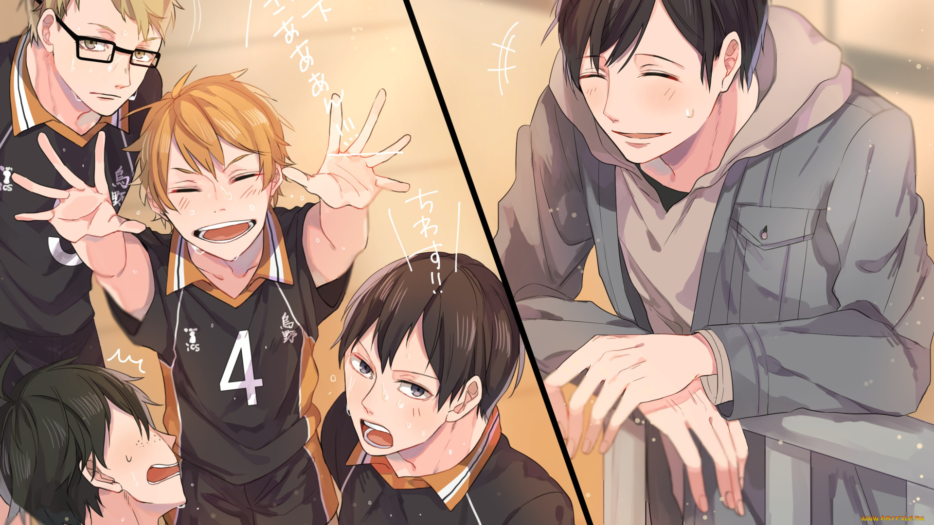 аниме, haikyuu, волейбол