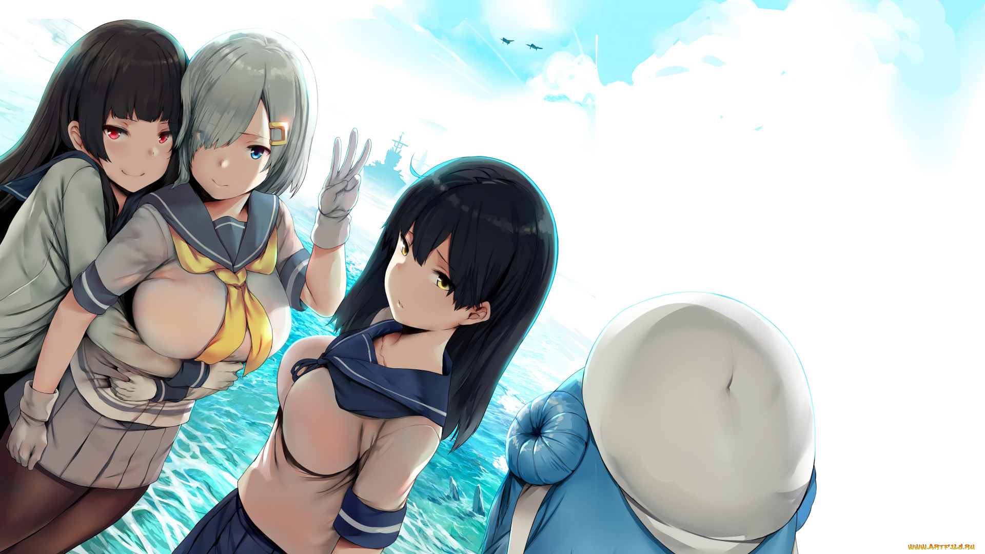 аниме, kantai, collection, kantai, collection