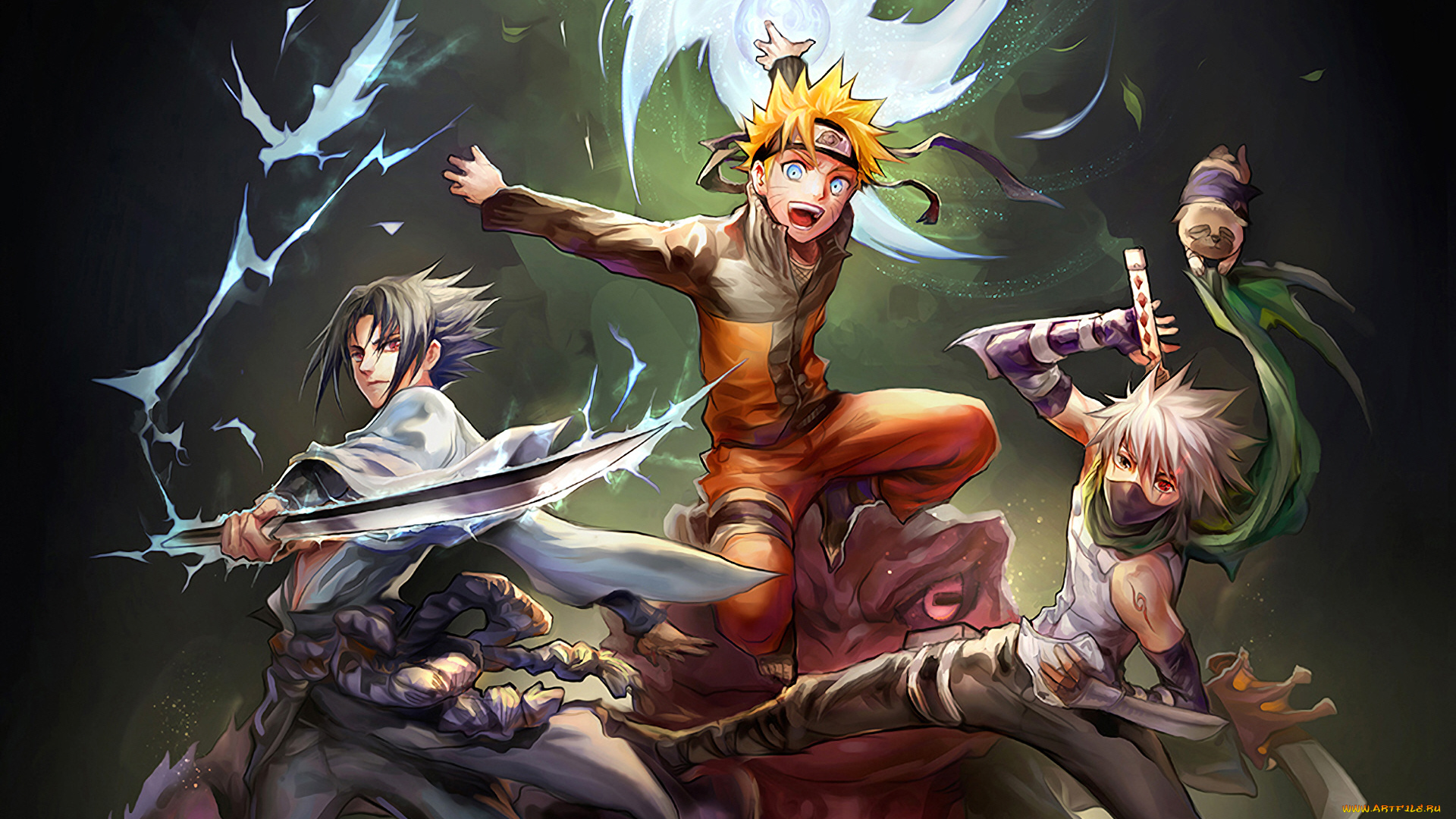 аниме, naruto, команда