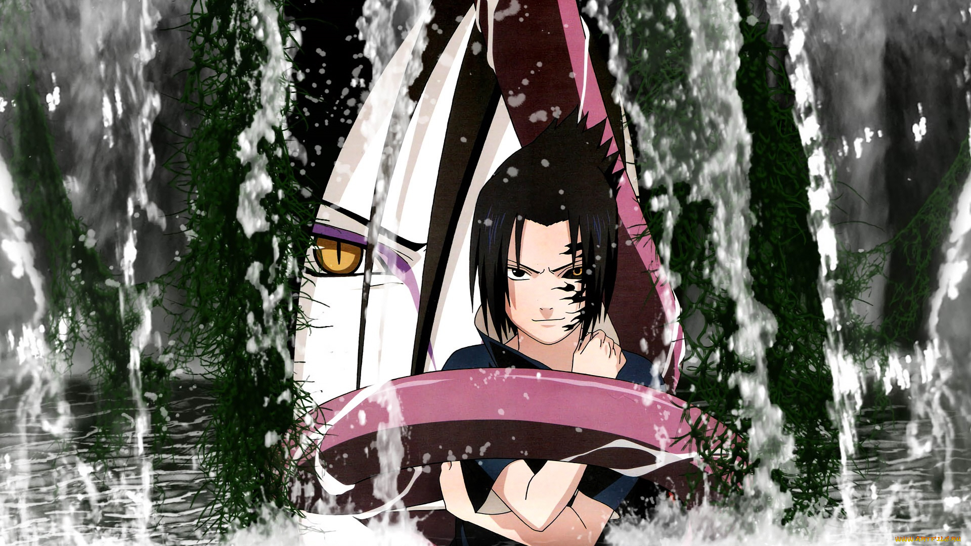 аниме, naruto, саске