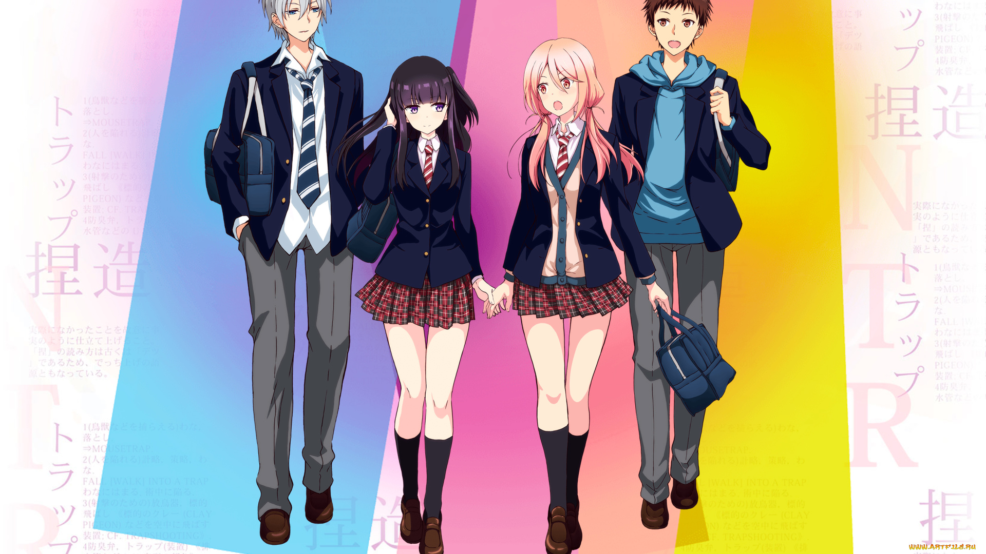 аниме, netsuzou, trap, netsuzou, trap