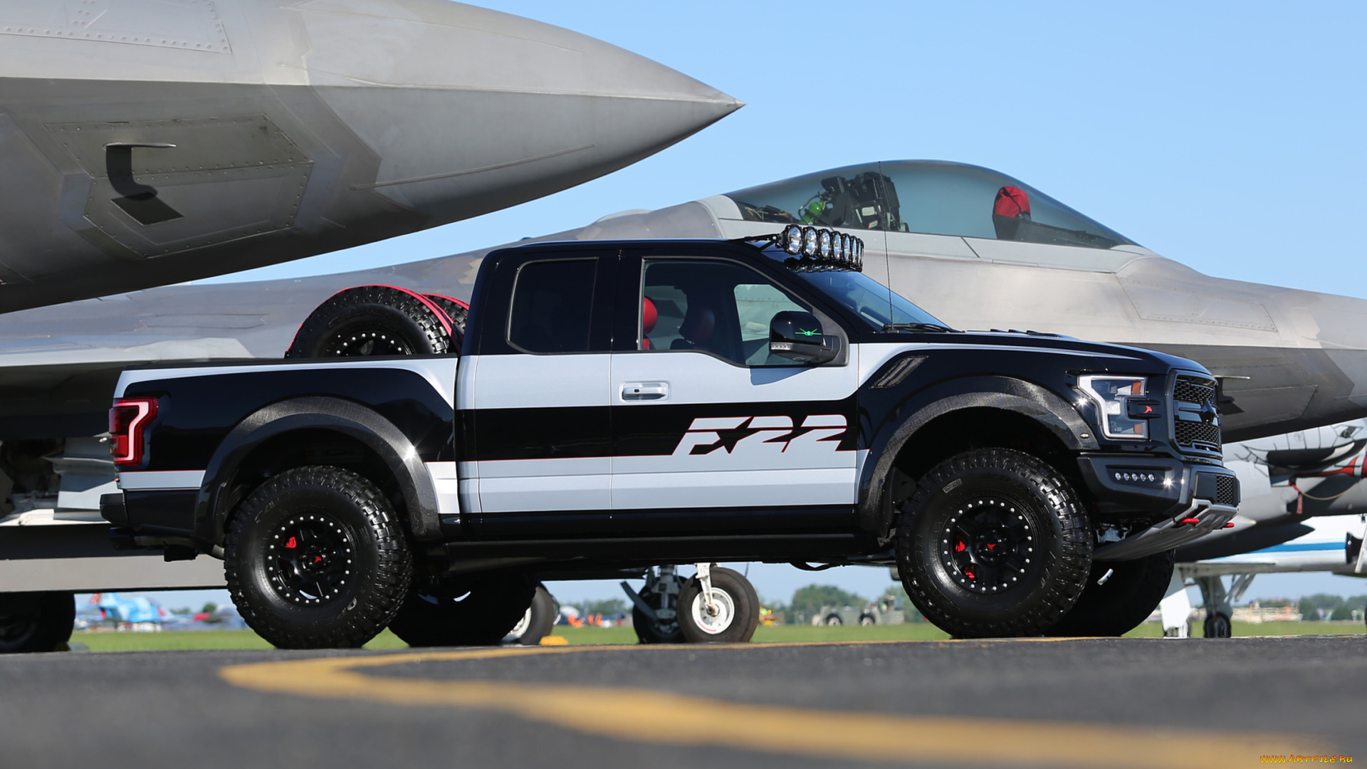 ford, f-150, raptor, f-22, 2017, автомобили, ford, f-22, raptor, f-150, 2017, самолёт