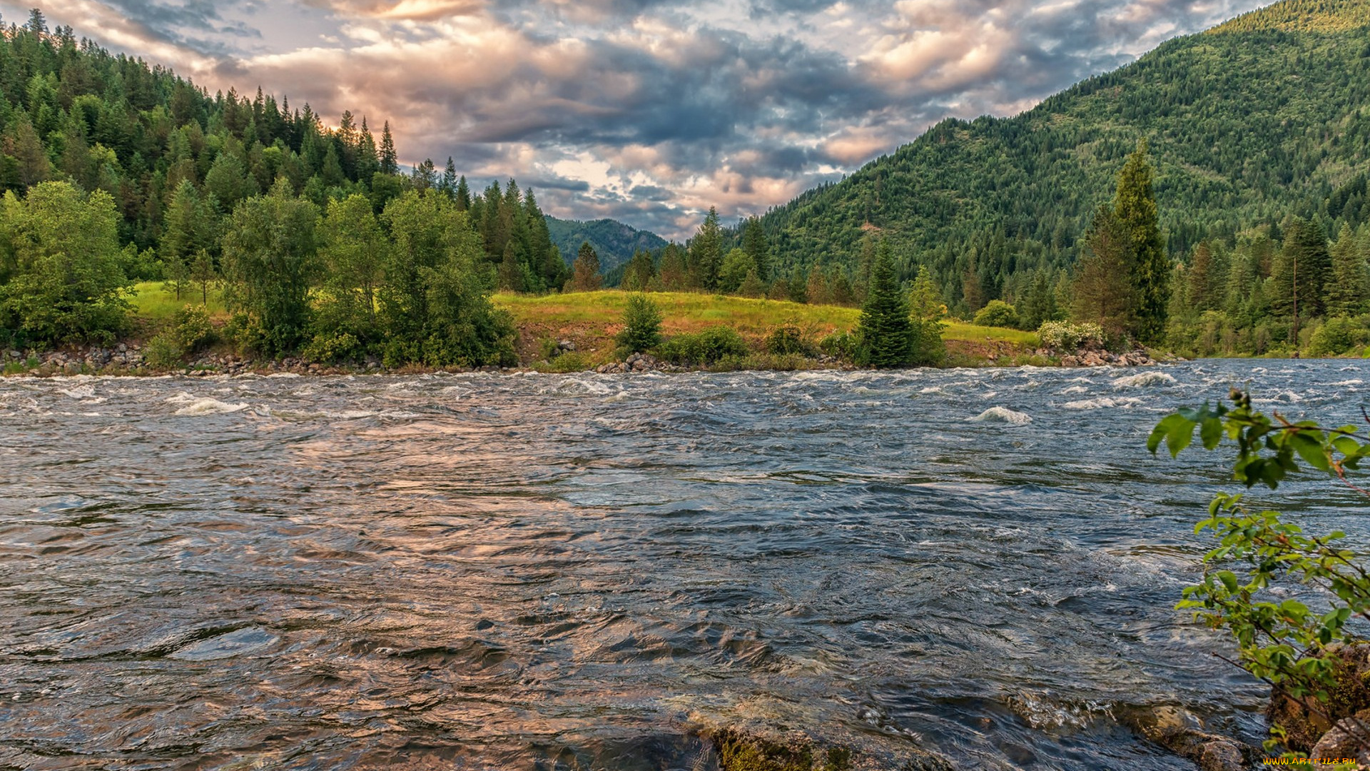 природа, реки, озера, простор