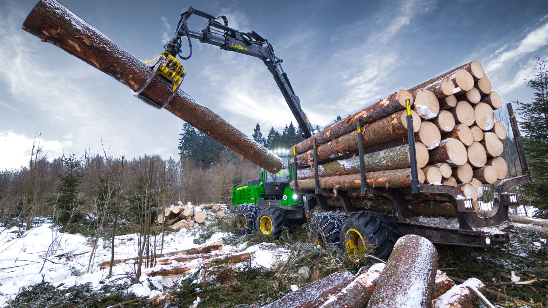 техника, лесоповалочная, техника, лесозаготовка