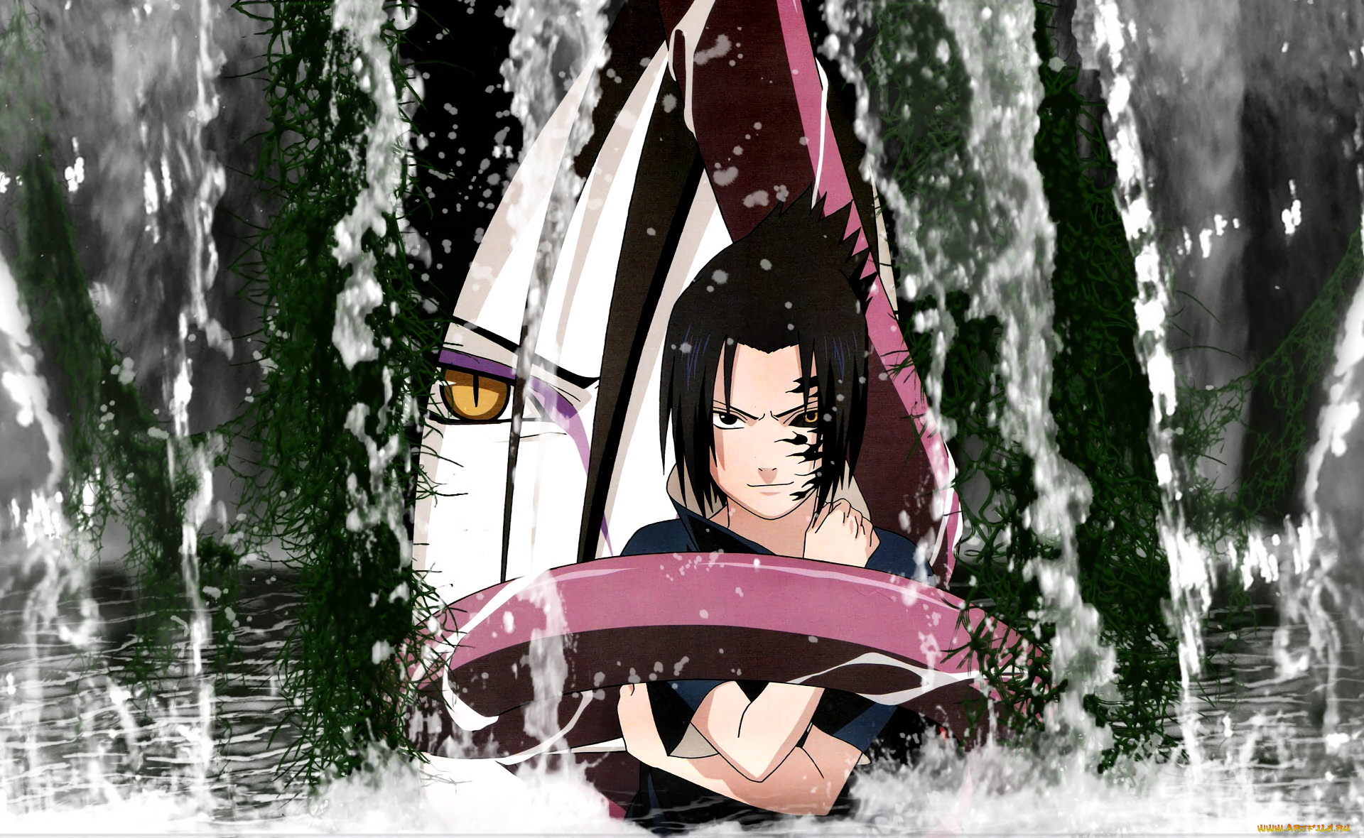 аниме, naruto, саске