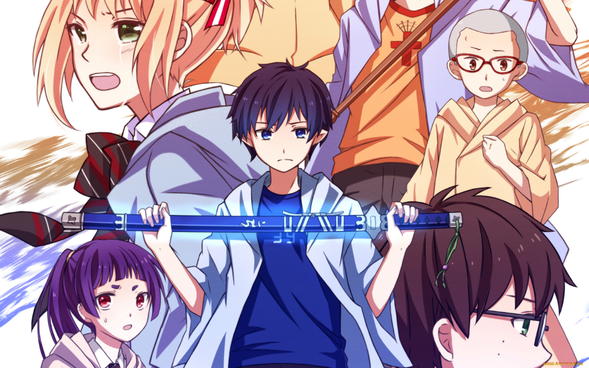 аниме, ao, no, exorcist, синий, экзорцист