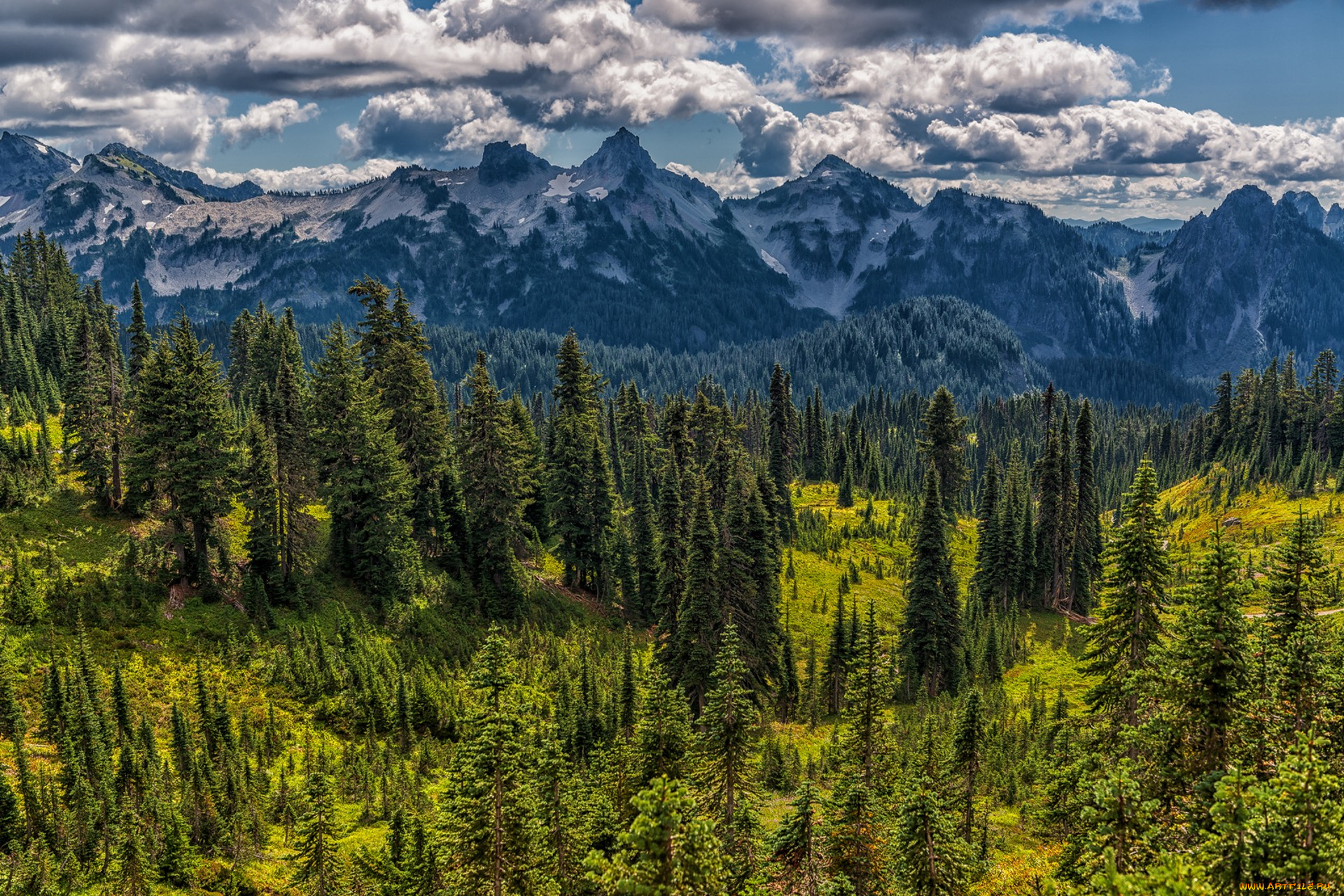 природа, горы, простор