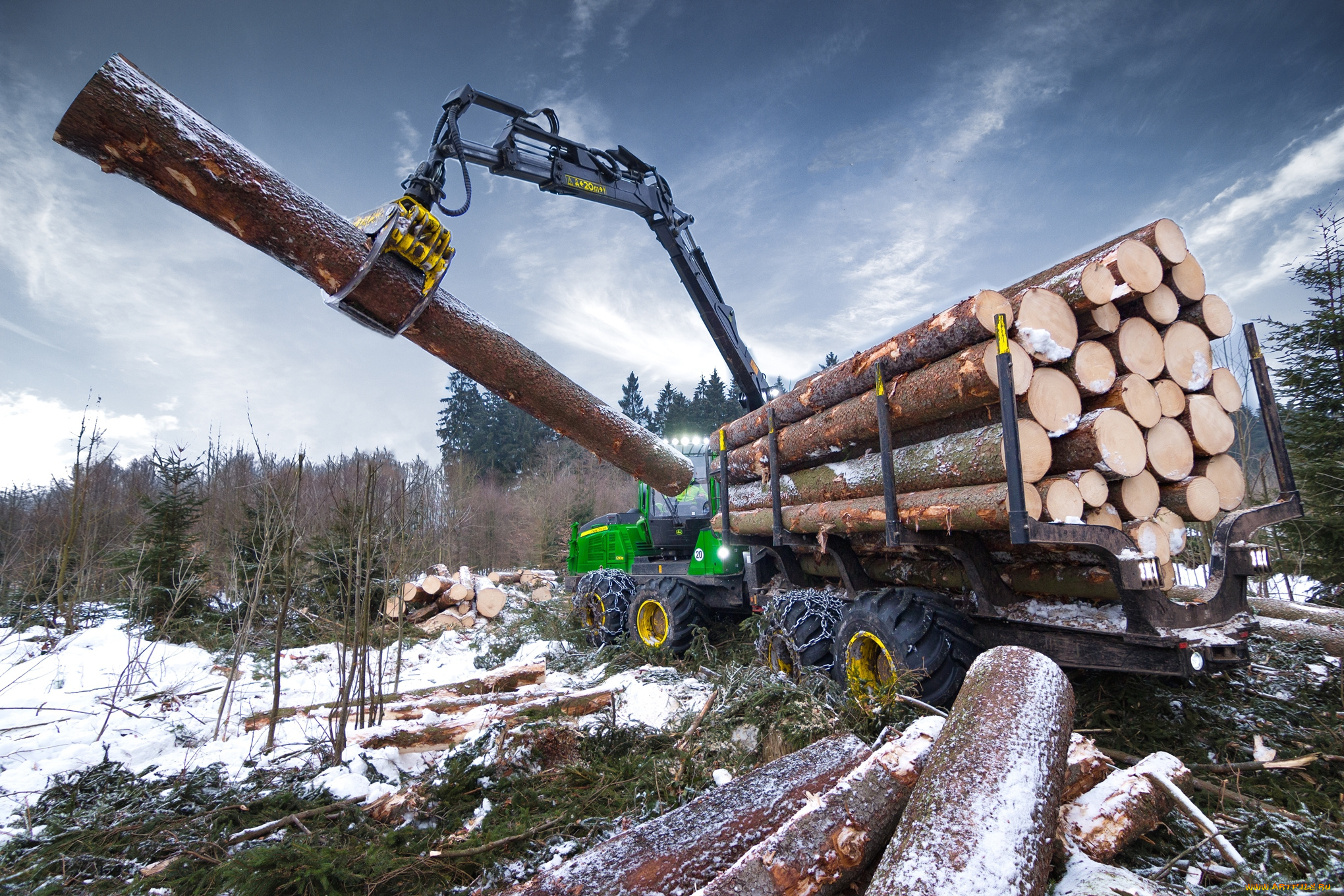 техника, лесоповалочная, техника, лесозаготовка