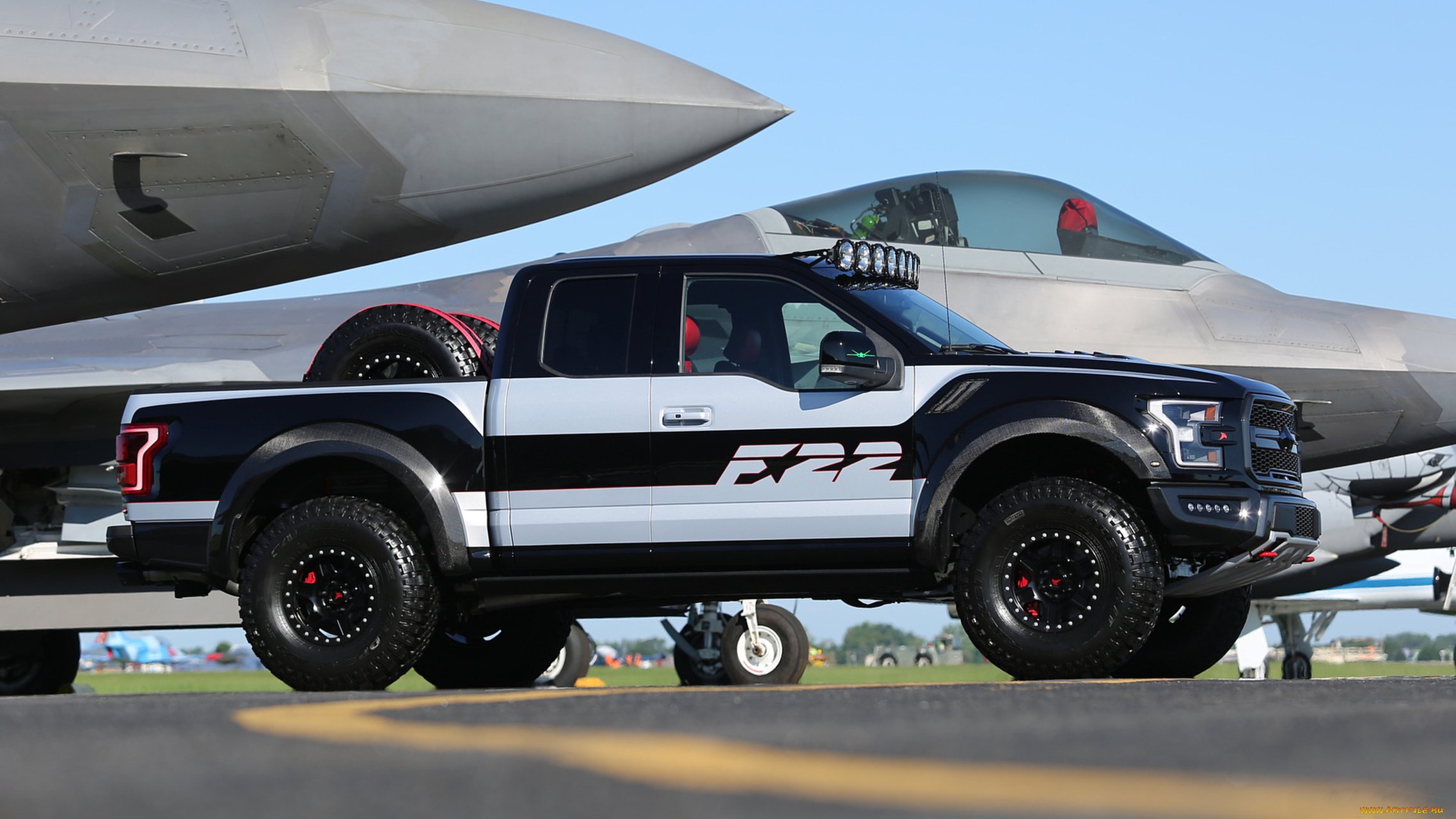 ford, f-150, raptor, f-22, 2017, автомобили, ford, f-22, raptor, f-150, 2017, самолёт
