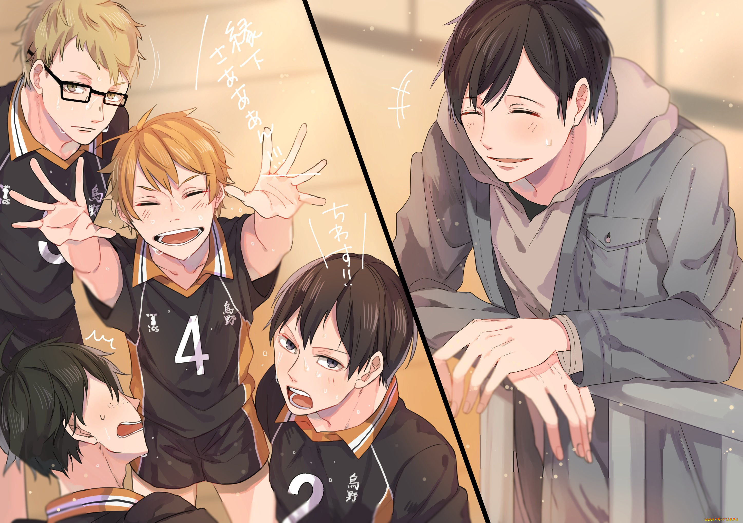 аниме, haikyuu, волейбол