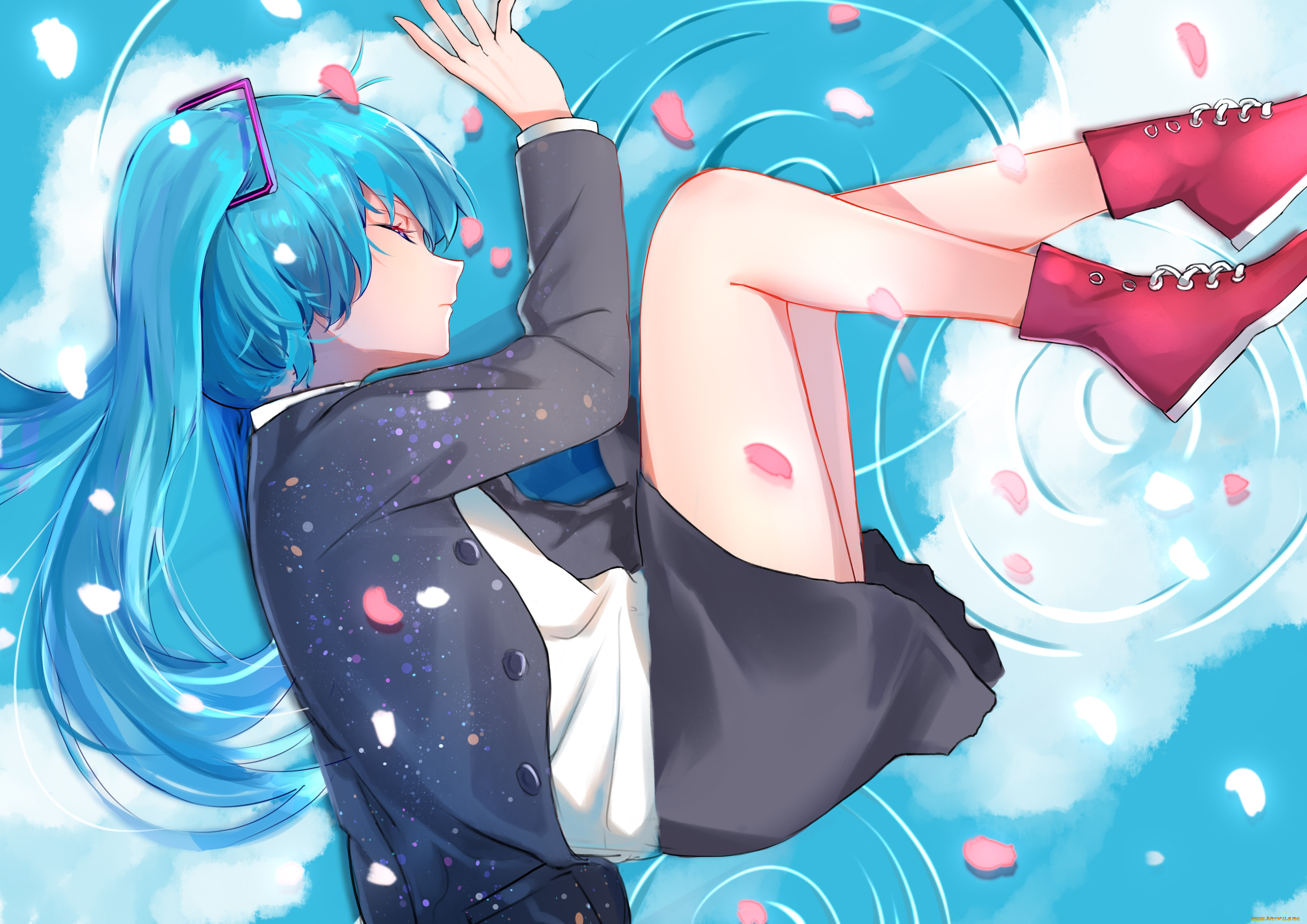 аниме, vocaloid, hatsune, miku