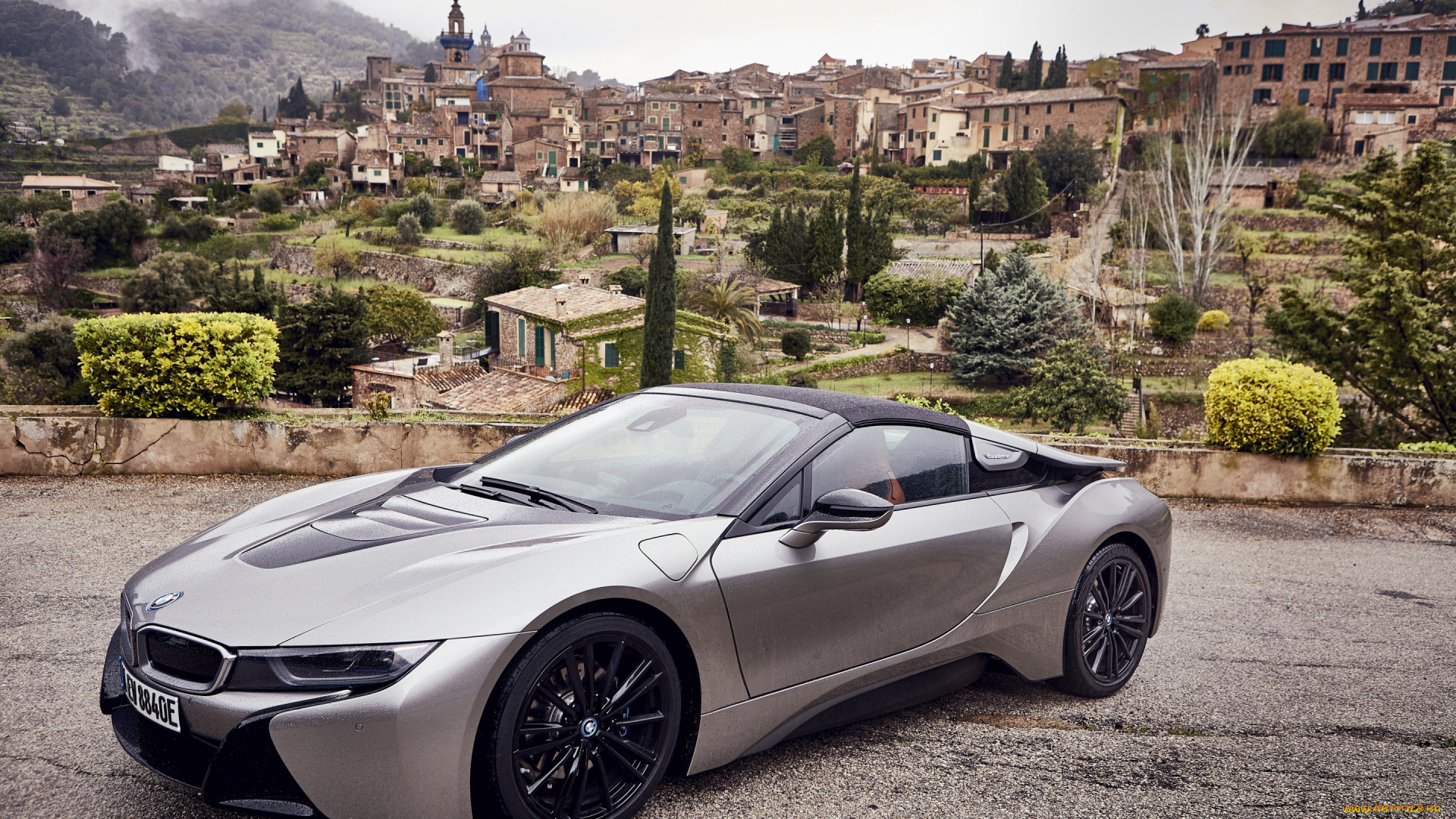 2018, bmw, i8, roadster, автомобили, bmw, родстер, бмв, купе, немецкие, серый, новый, спортивный, автомобиль, электрический