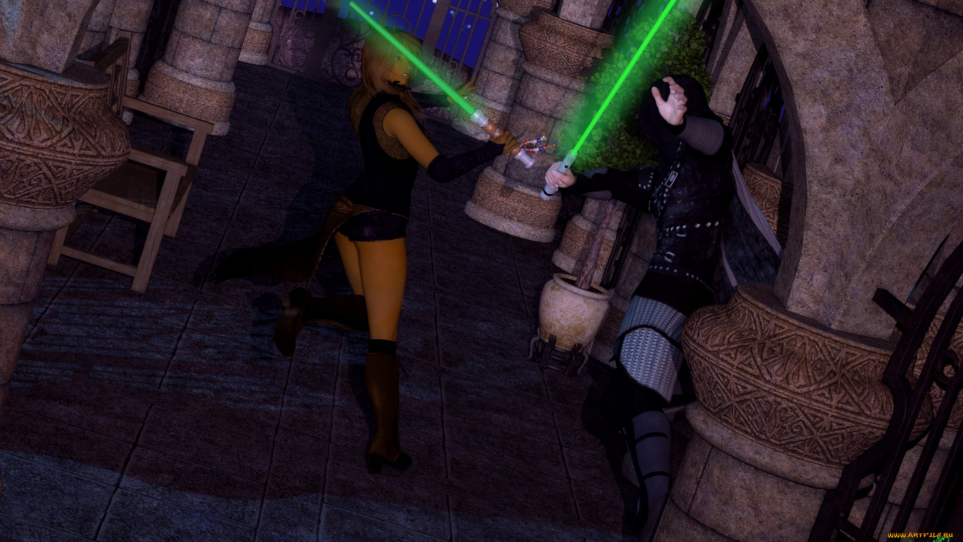 3д, графика, фантазия, , fantasy, взгляд, девушка, фон