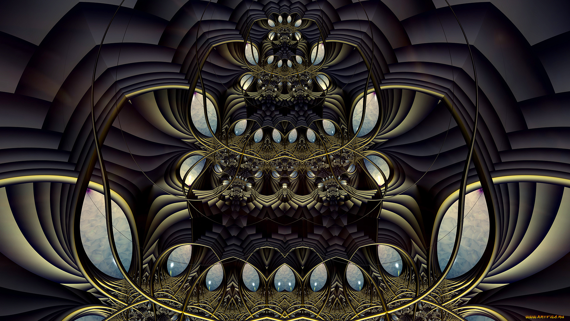 3д, графика, фракталы, , fractal, фон, узор, цвет