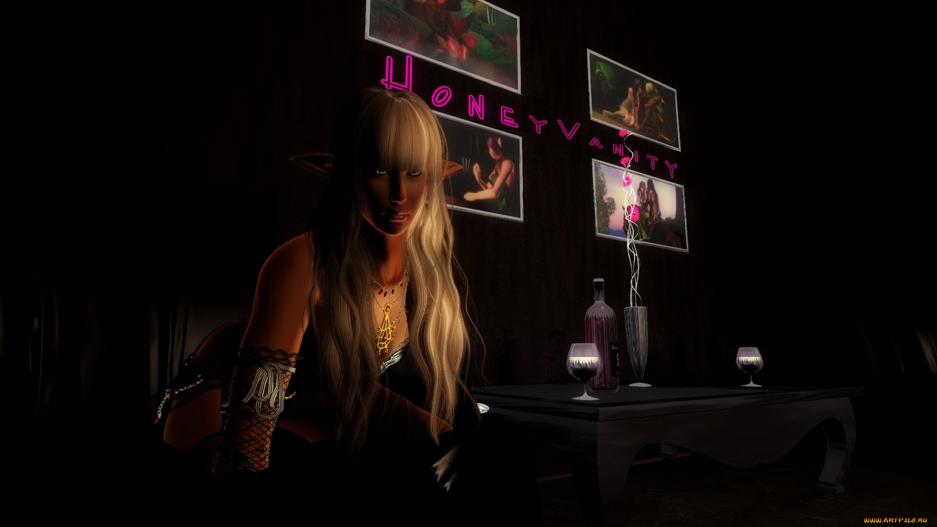 3д, графика, люди, , people, девушка, взгляд, фон