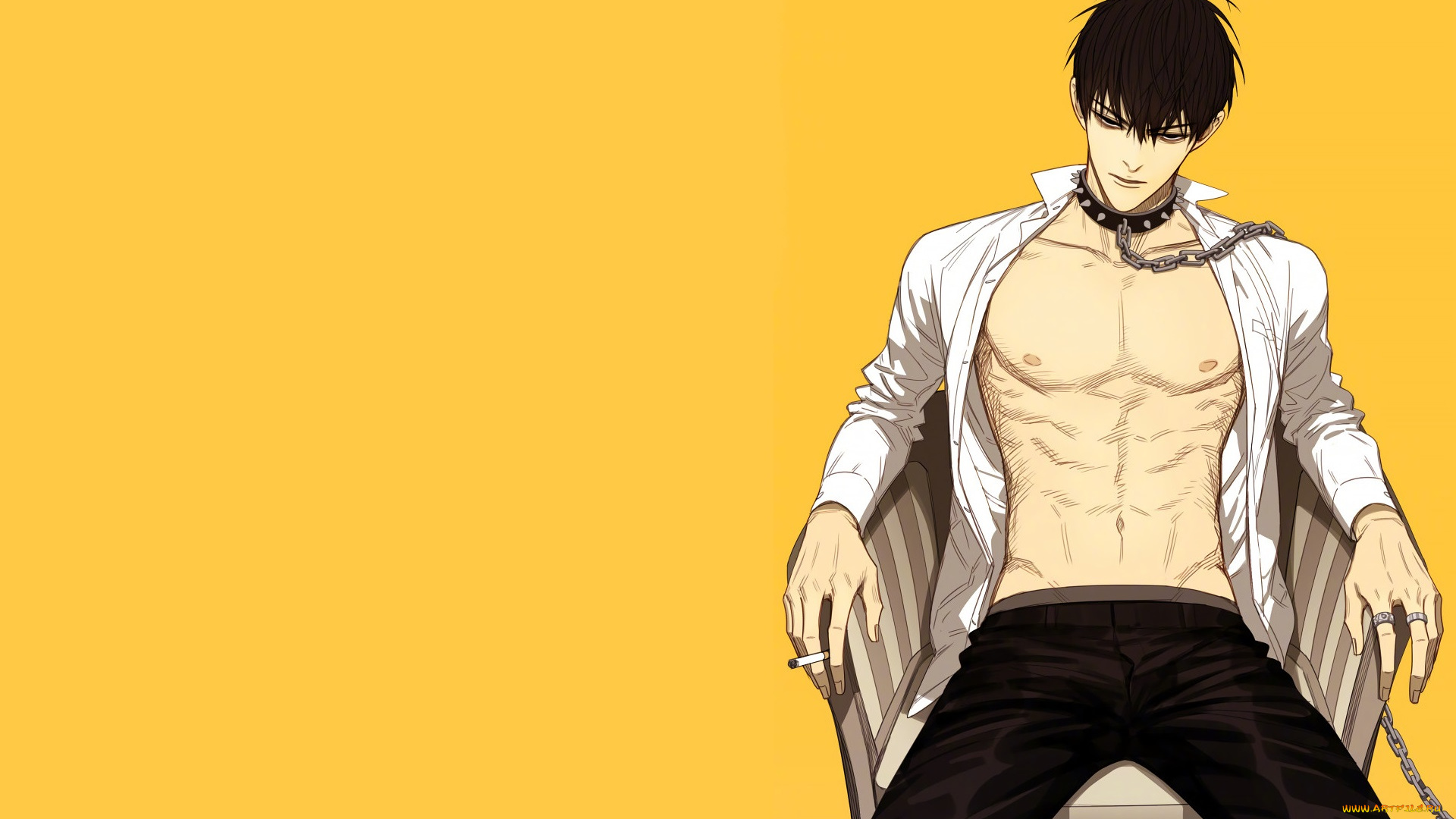 аниме, 19, days, хе, тянь, парень