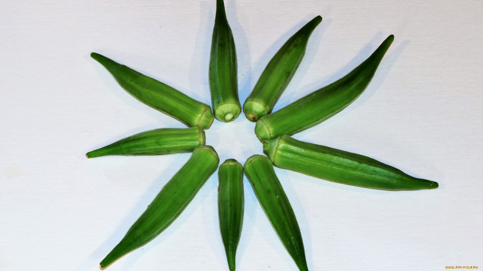 еда, окра, бамия