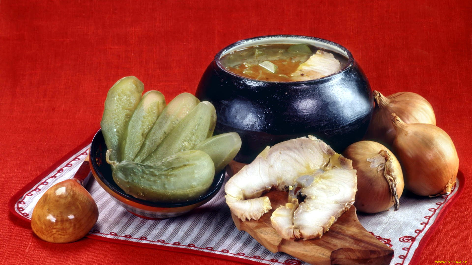 еда, первые, блюда, уха