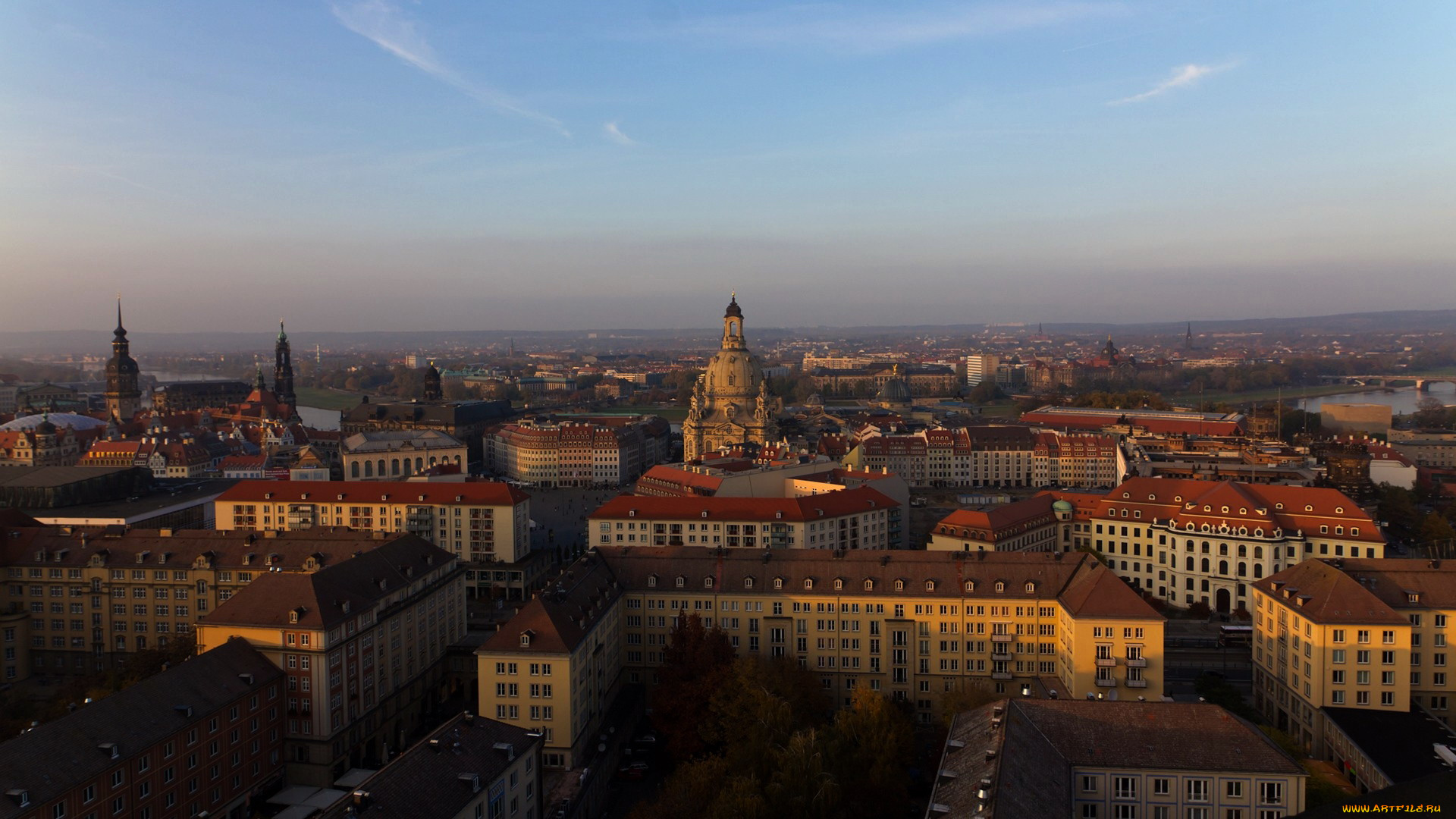 города, прага, , Чехия, панорама