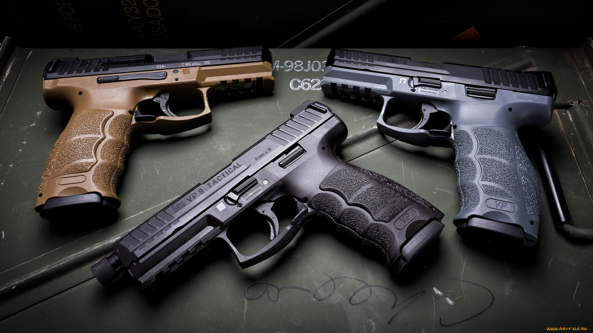 hk, vp9, fde, оружие, пистолеты, ствол