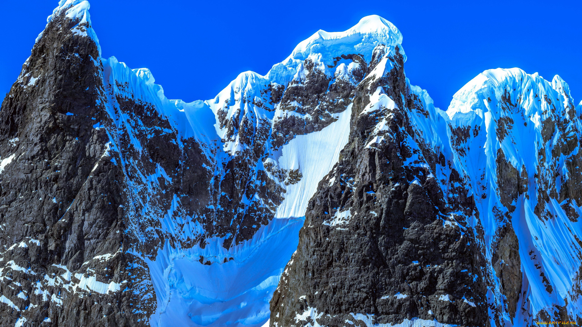 природа, горы, снег