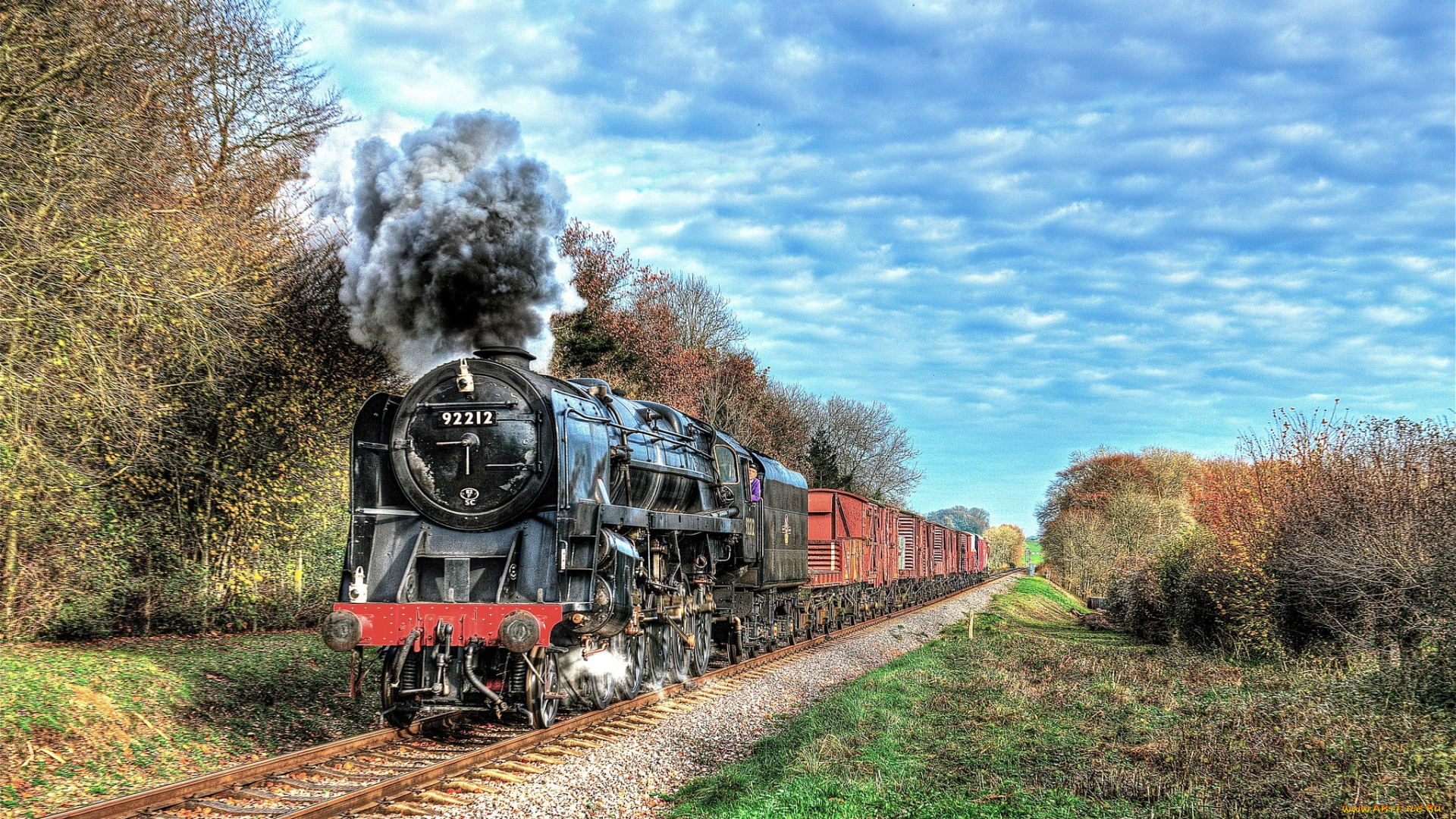 техника, паровозы, состав, локомотив