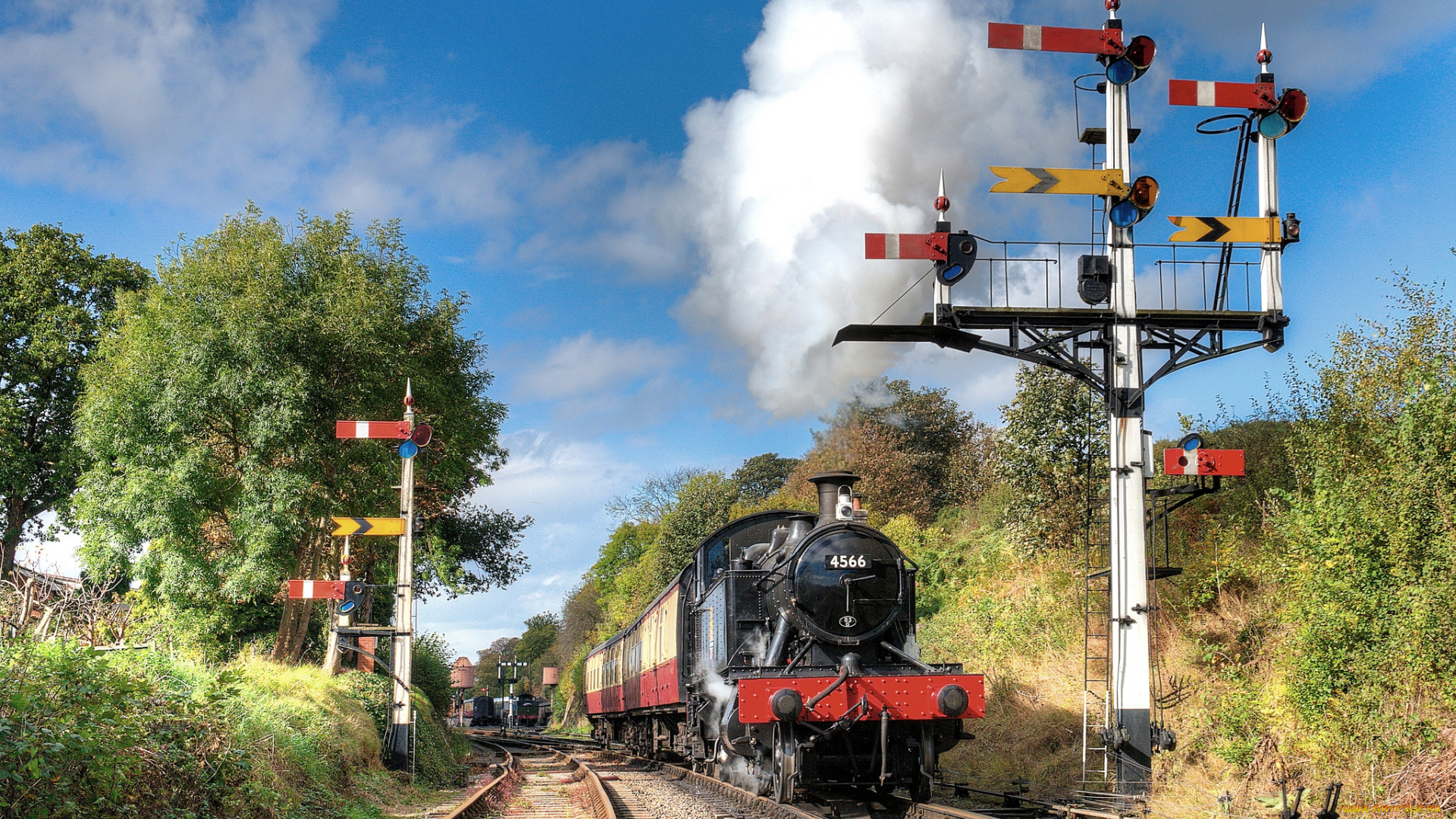 техника, паровозы, состав, локомотив