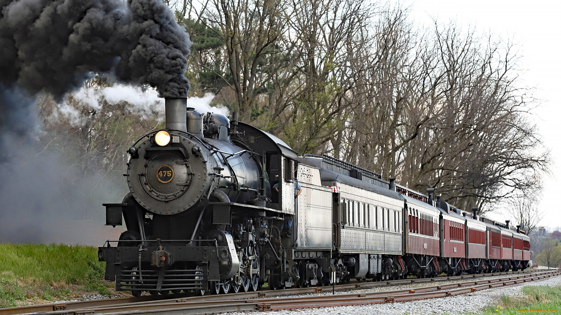 техника, паровозы, состав, локомотив