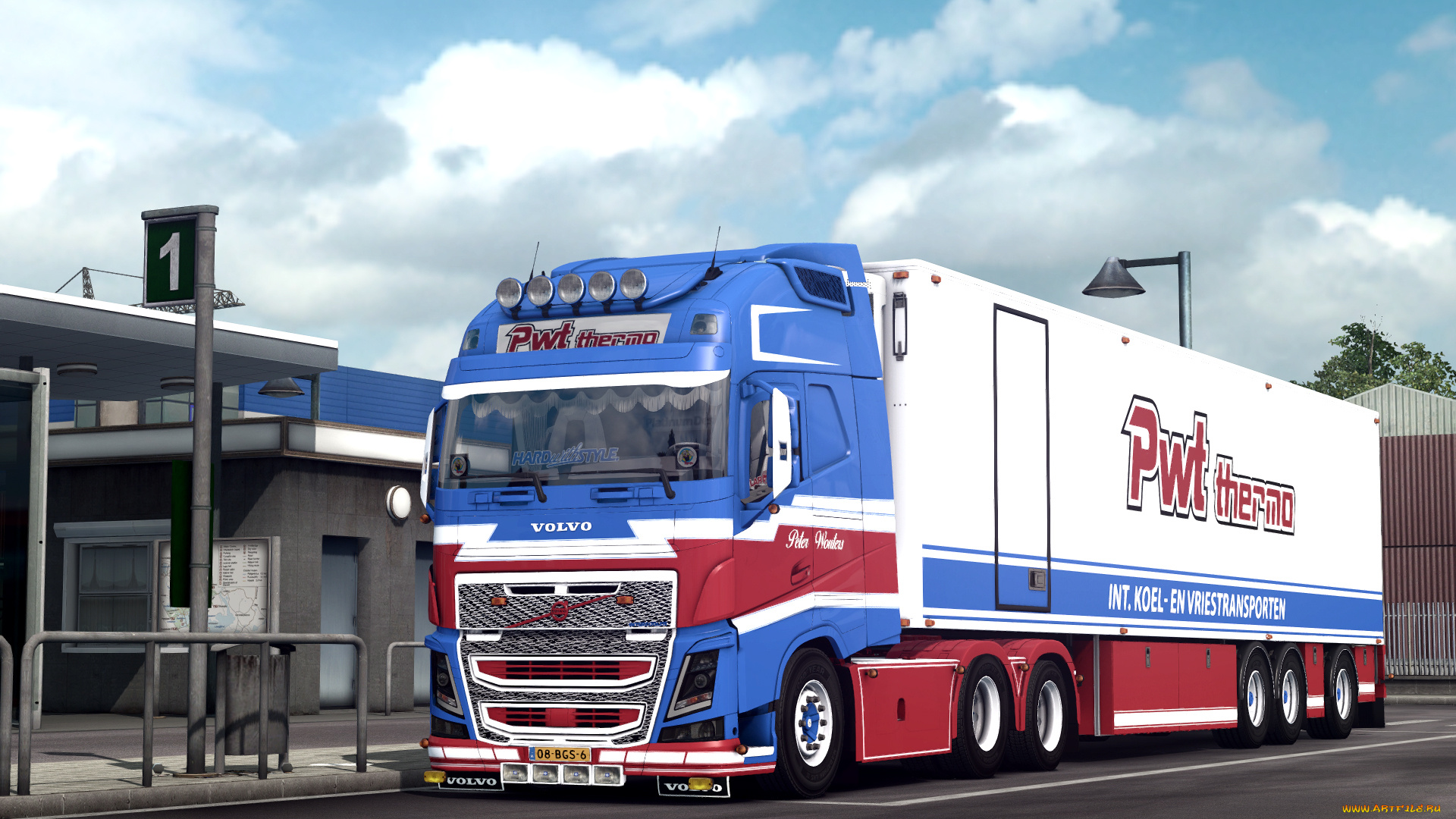 volvo, автомобили, 3д, тягач, седельный, грузовик