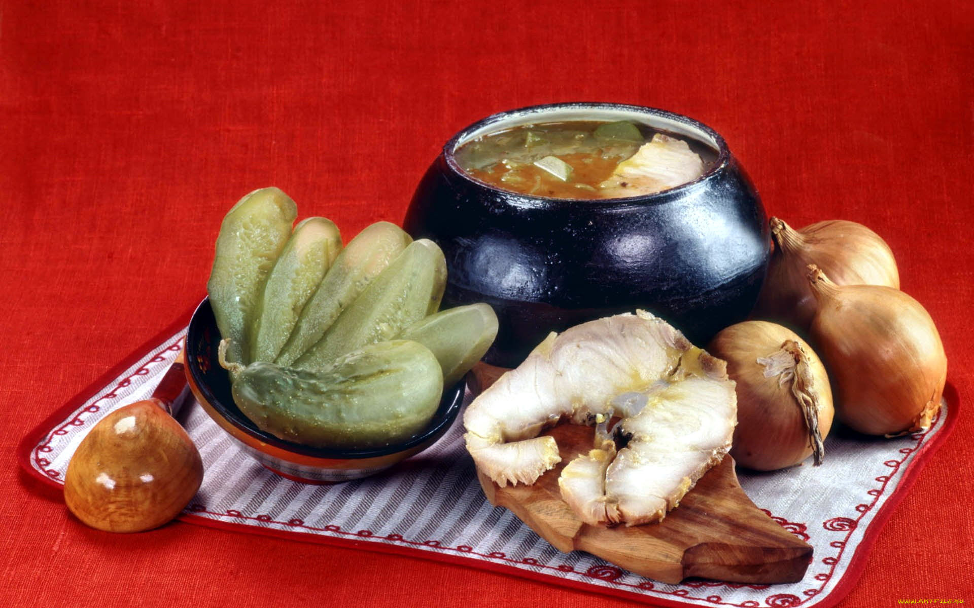 еда, первые, блюда, уха