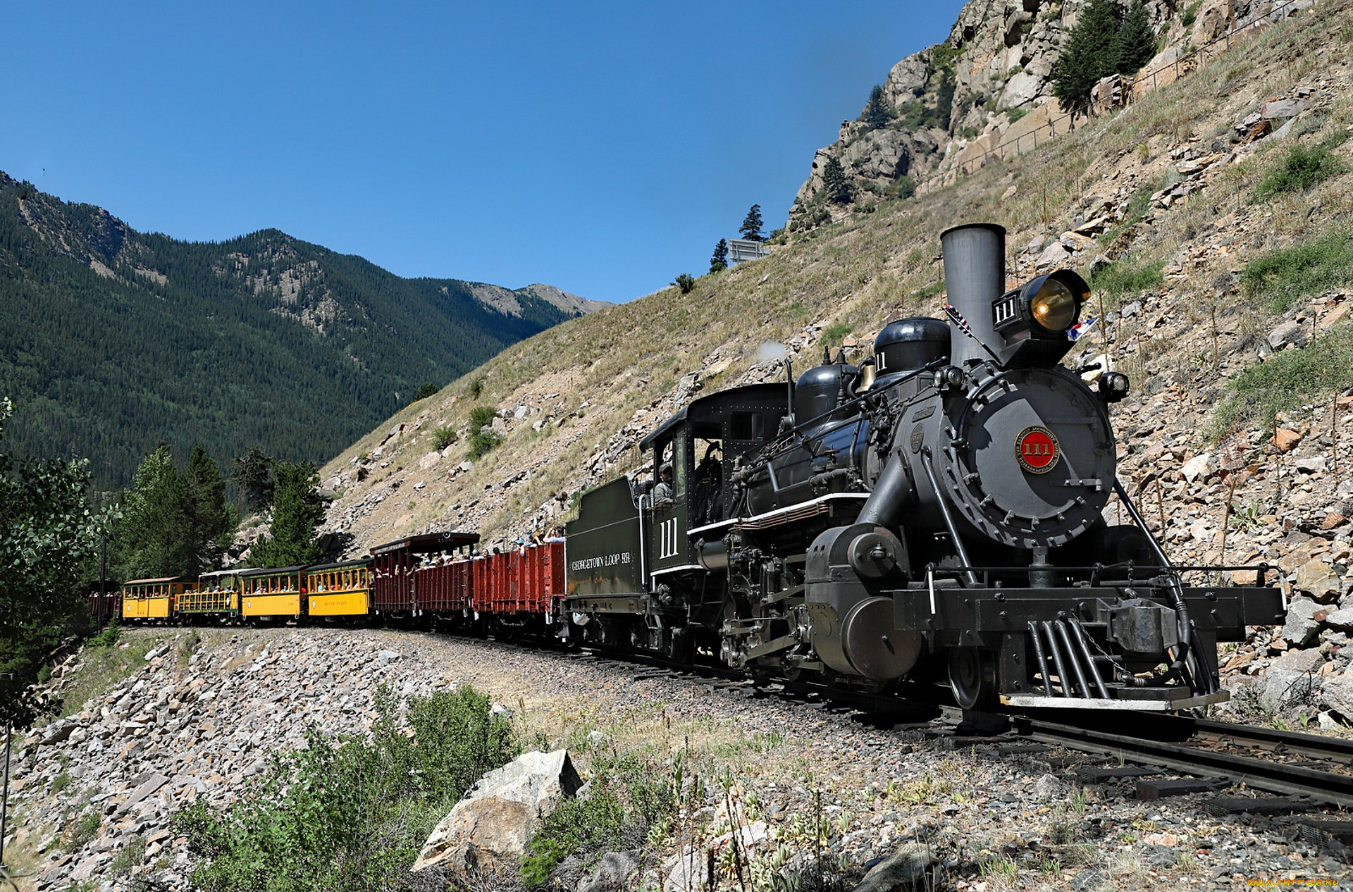 техника, паровозы, состав, локомотив