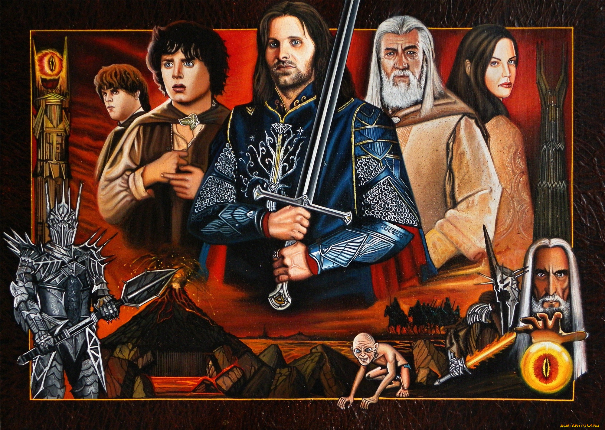 рисованное, кино, меч, униформа, мужчины, девушка, взгляд, фон