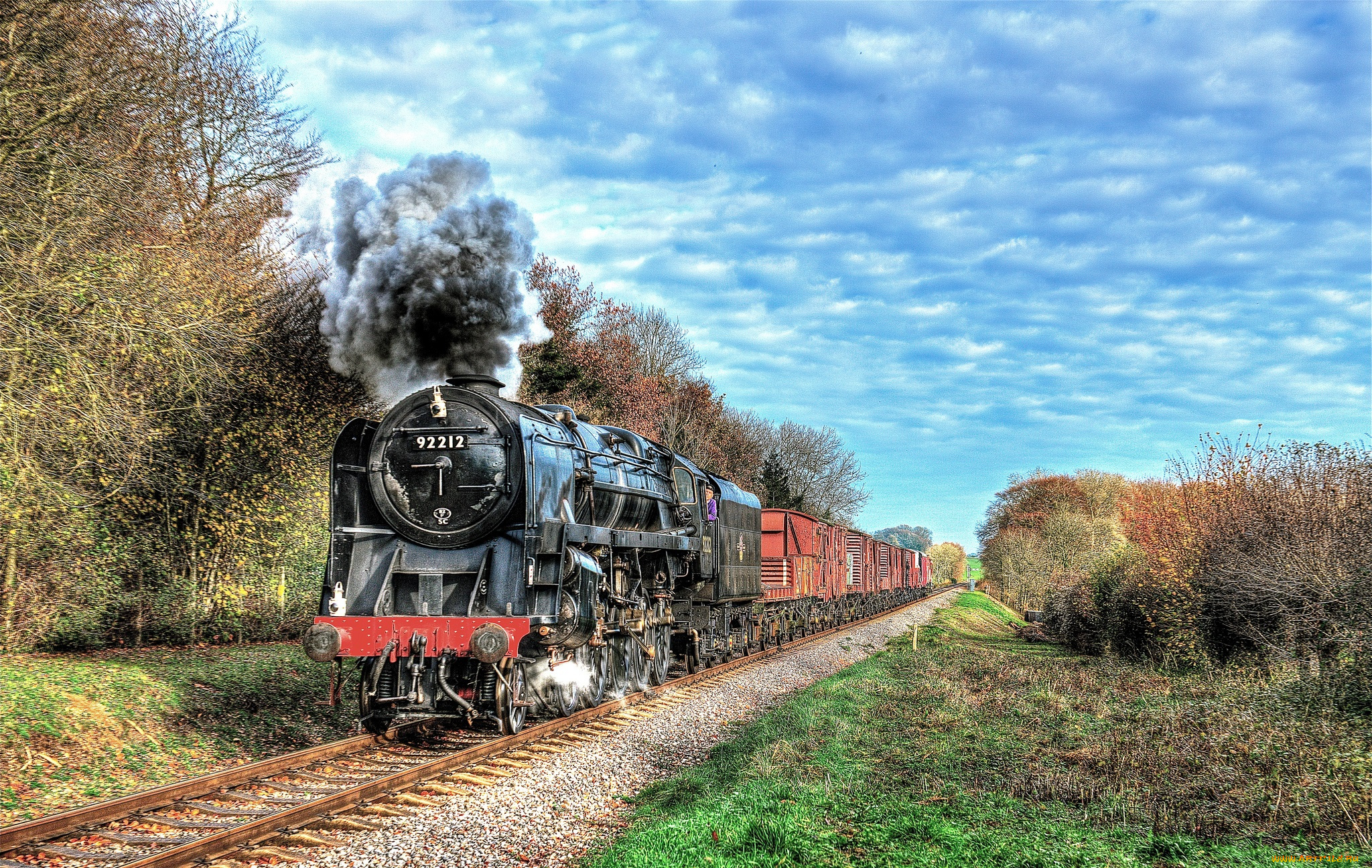 техника, паровозы, состав, локомотив