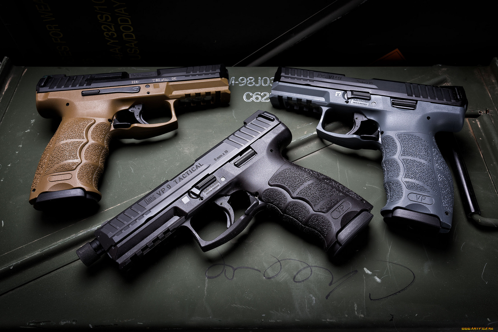 hk, vp9, fde, оружие, пистолеты, ствол