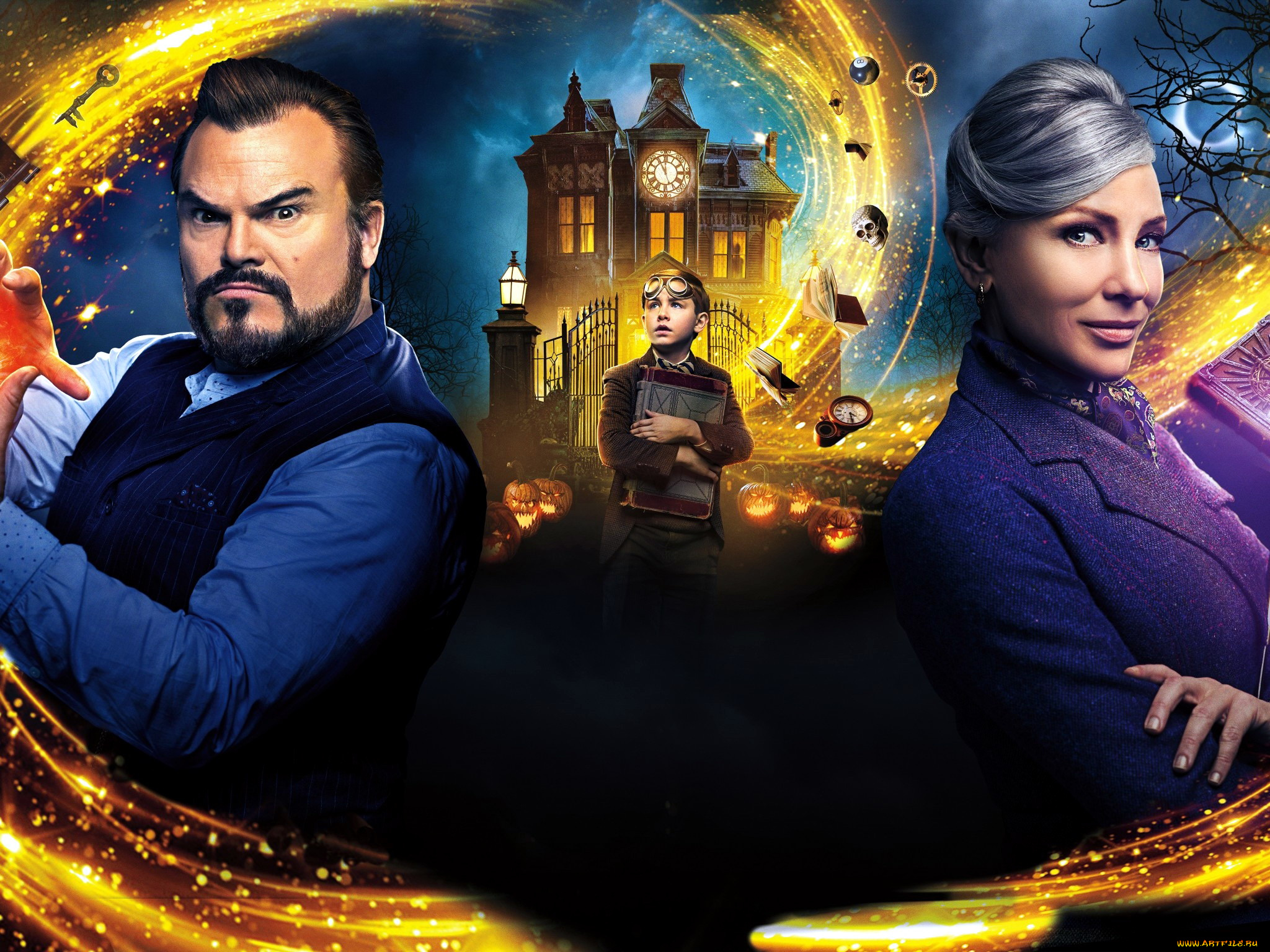 кино, фильмы, the, house, with, a, clock, in, its, walls, коллаж