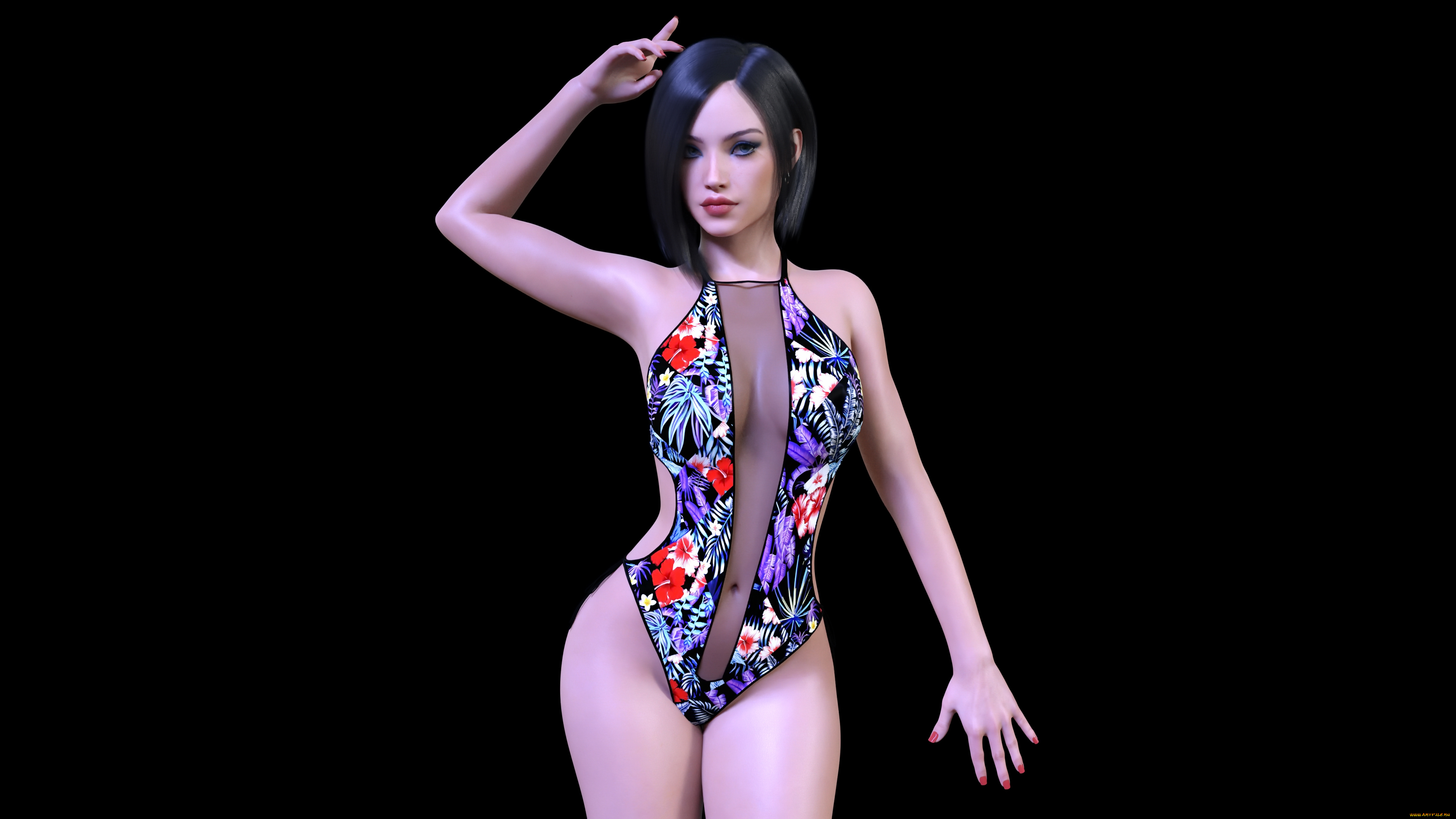 3д, графика, люди, , people, взгляд, фон, девушка