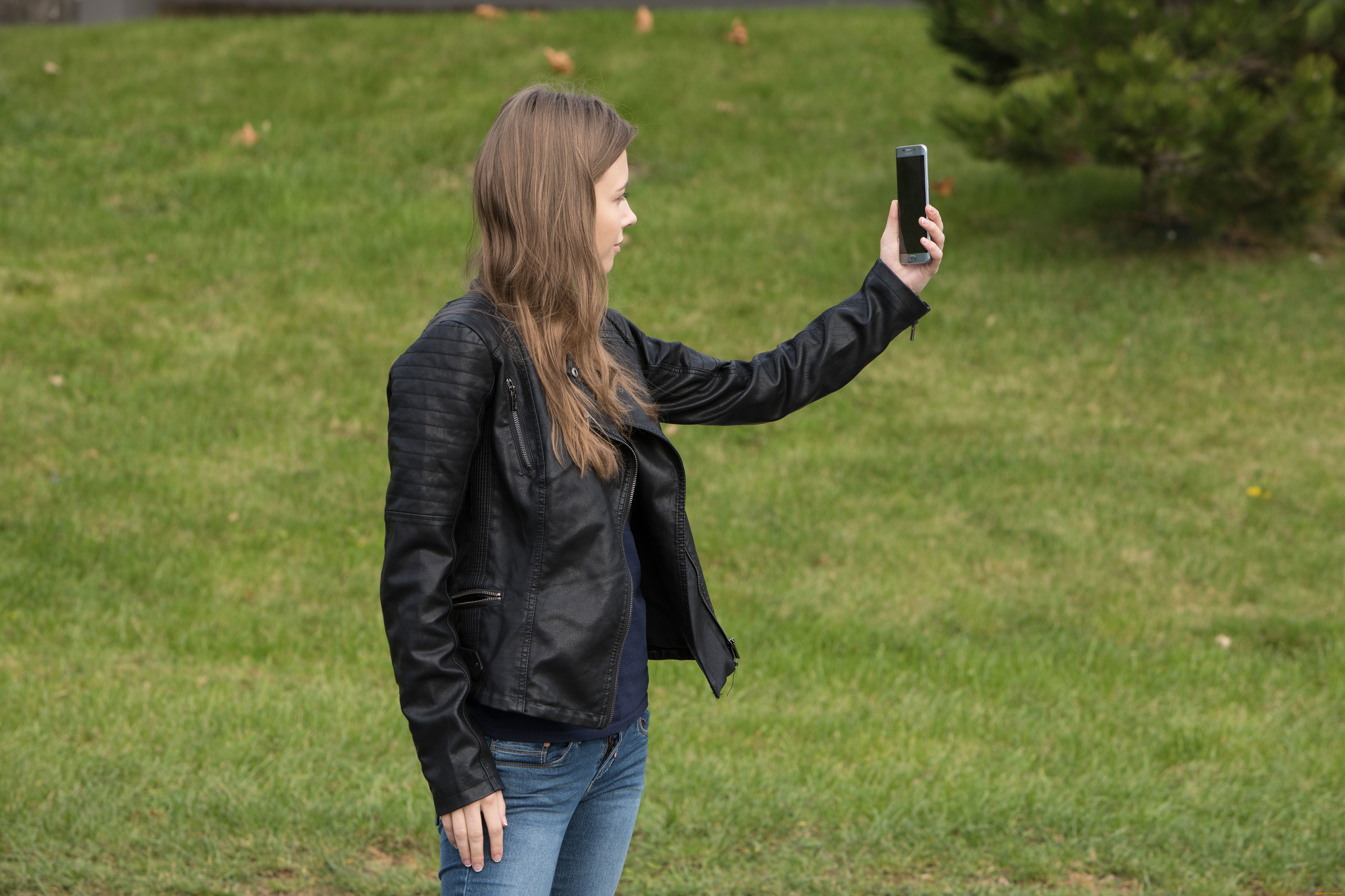 девушки, mila, azul, селфи, фон, девушка