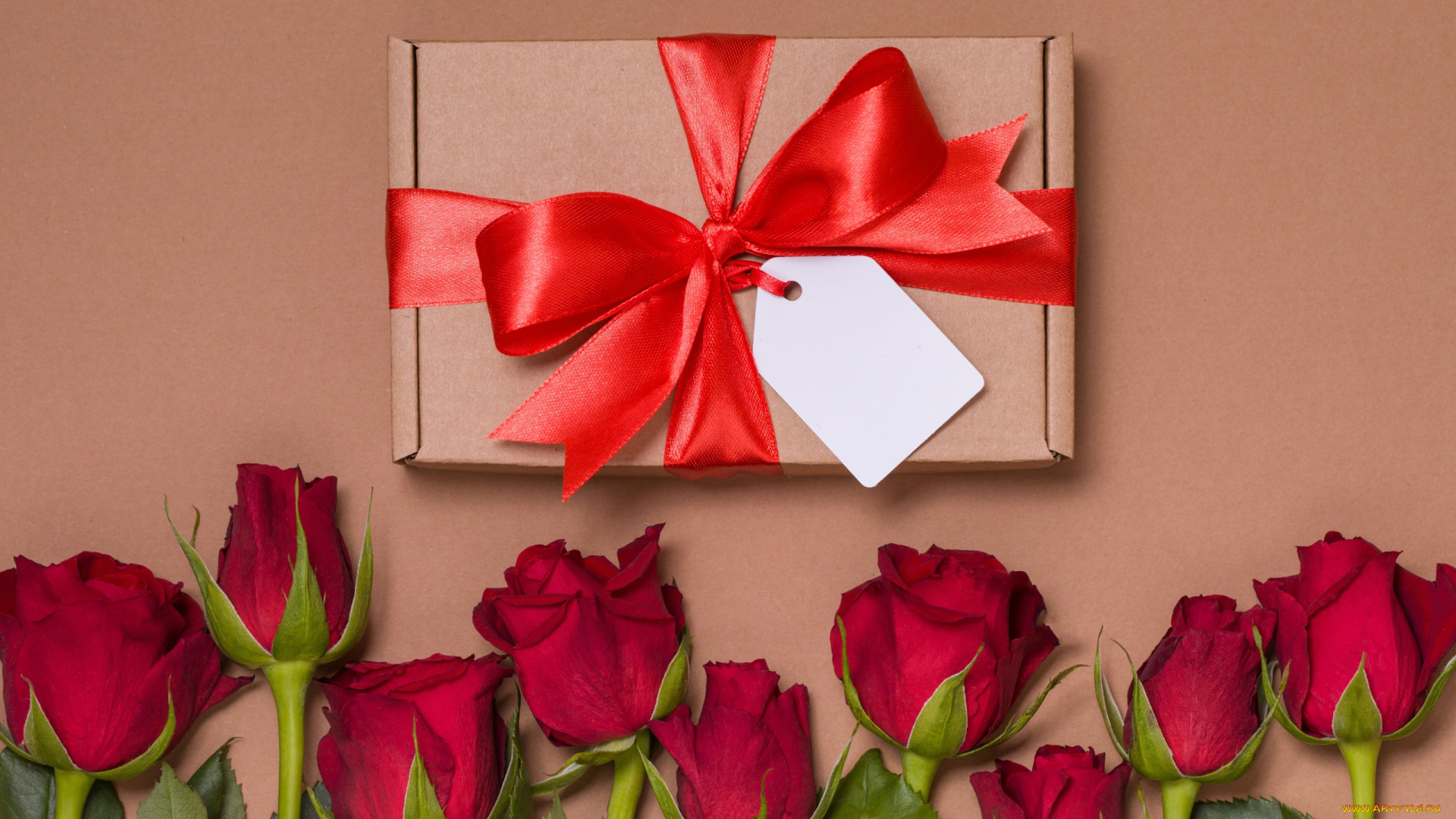 праздничные, подарки, и, коробочки, розы, подарок, бант, букет