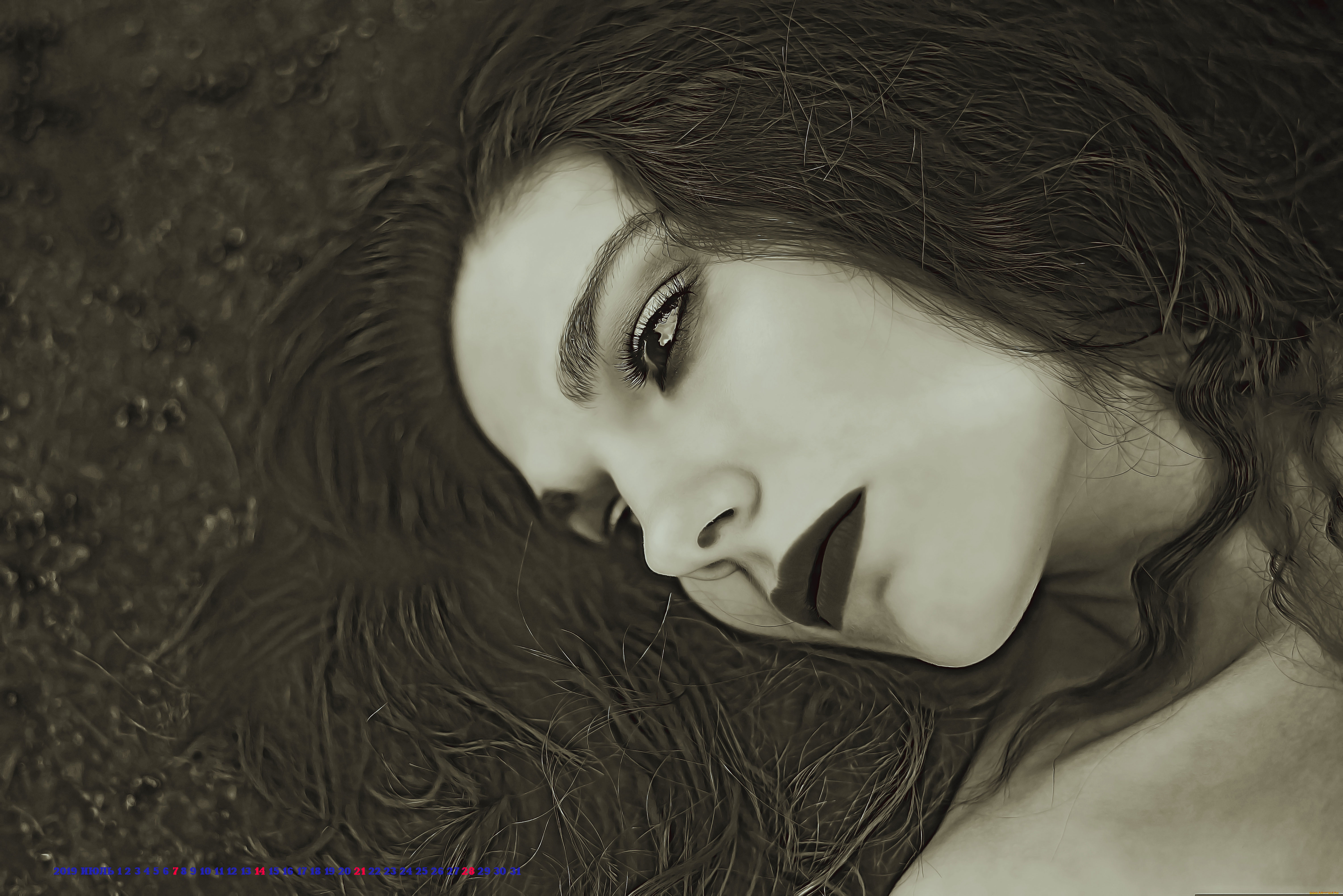 календари, компьютерный, дизайн, calendar, женщина, девушка, 2019, лицо