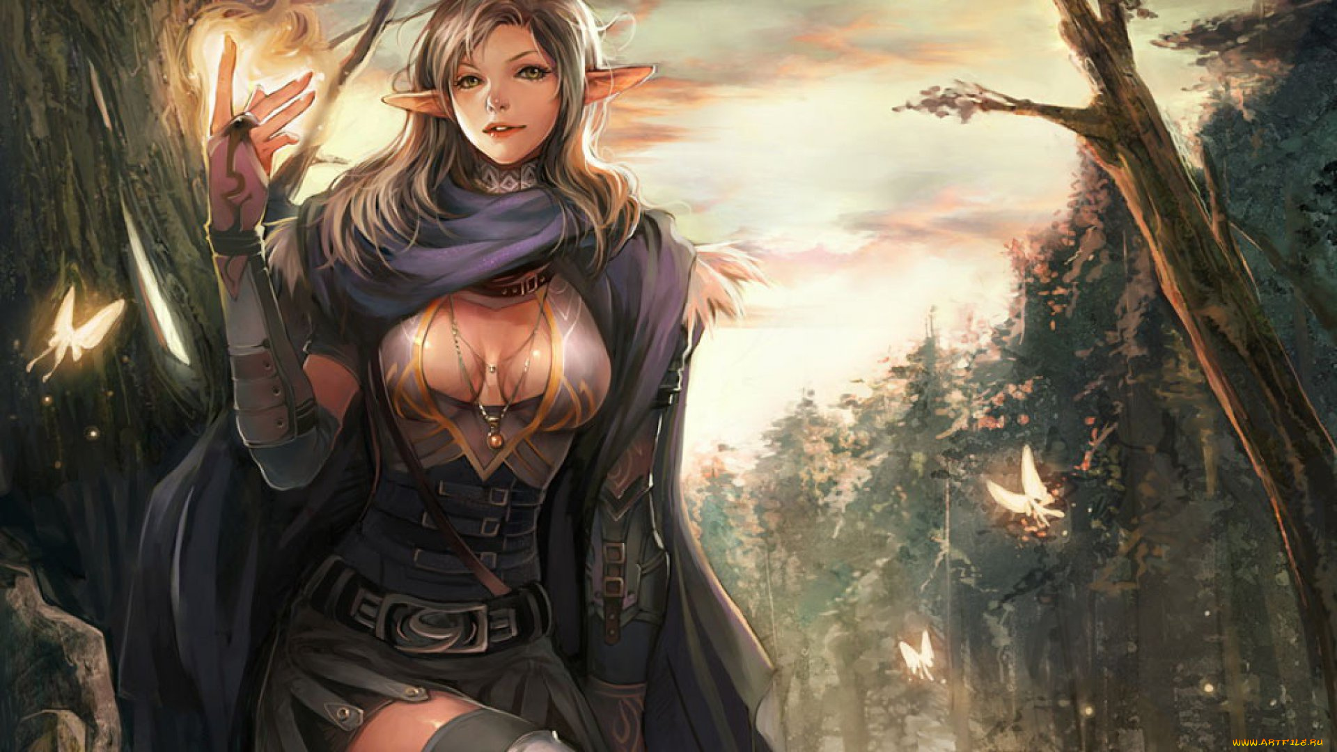 herrcot, видео, игры, девушка, эльф, феи, лес
