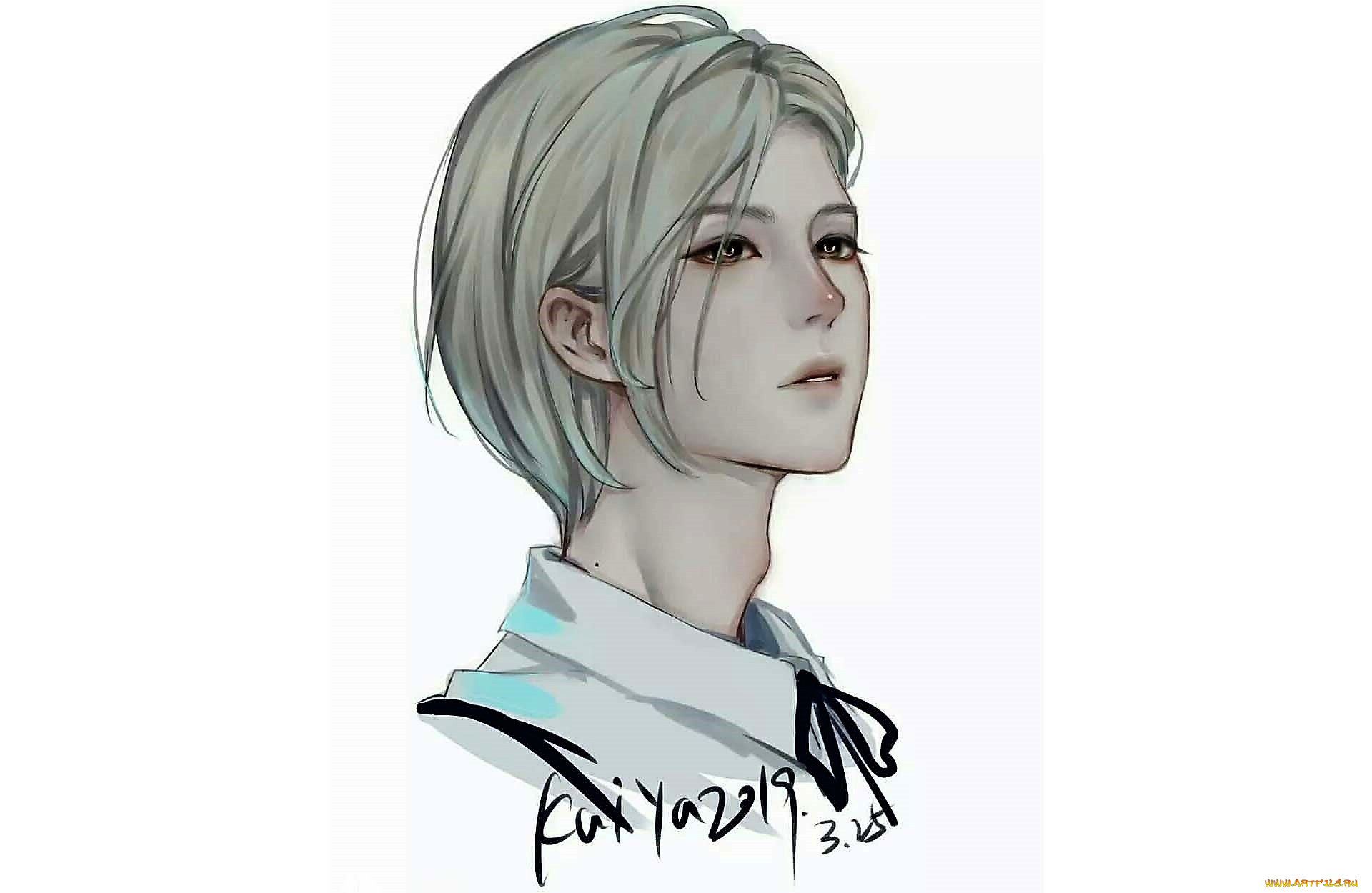 рисованное, люди, ван, ибо, лицо