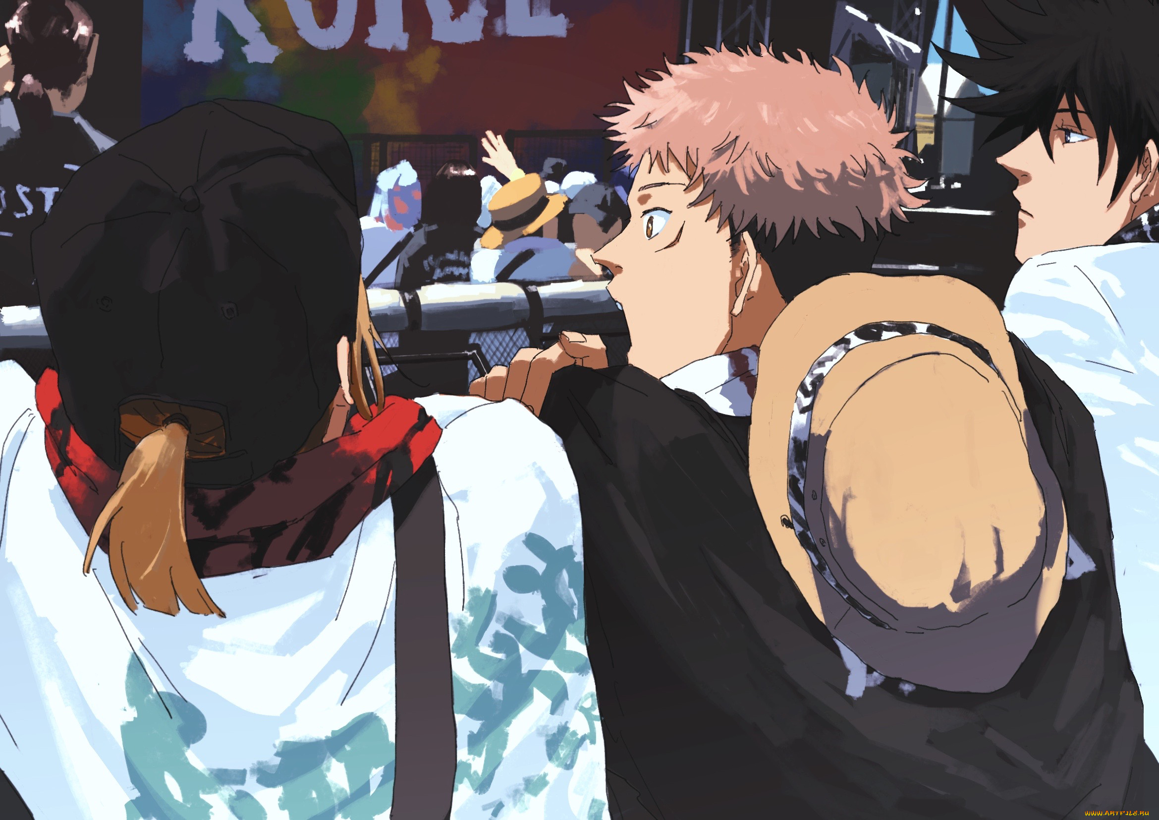 аниме, jujutsu, kaisen, магическая, битва