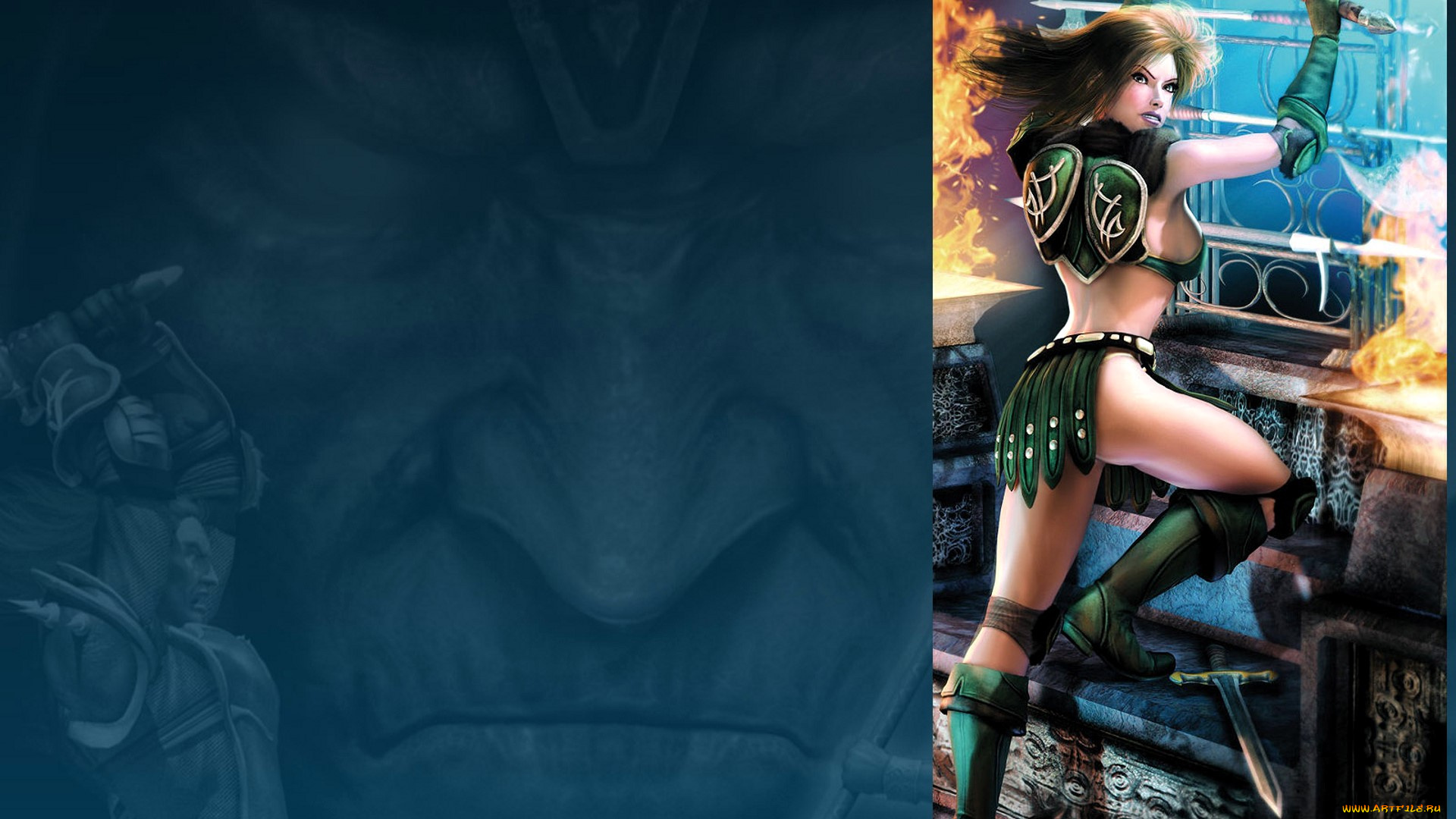 видео, игры, champions, , return, to, arms, девушка, оружие, огонь