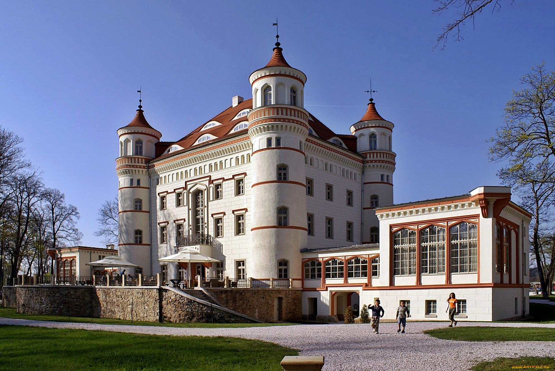 wojanоw, palace, poland, города, замки, польши, wojanоw, palace