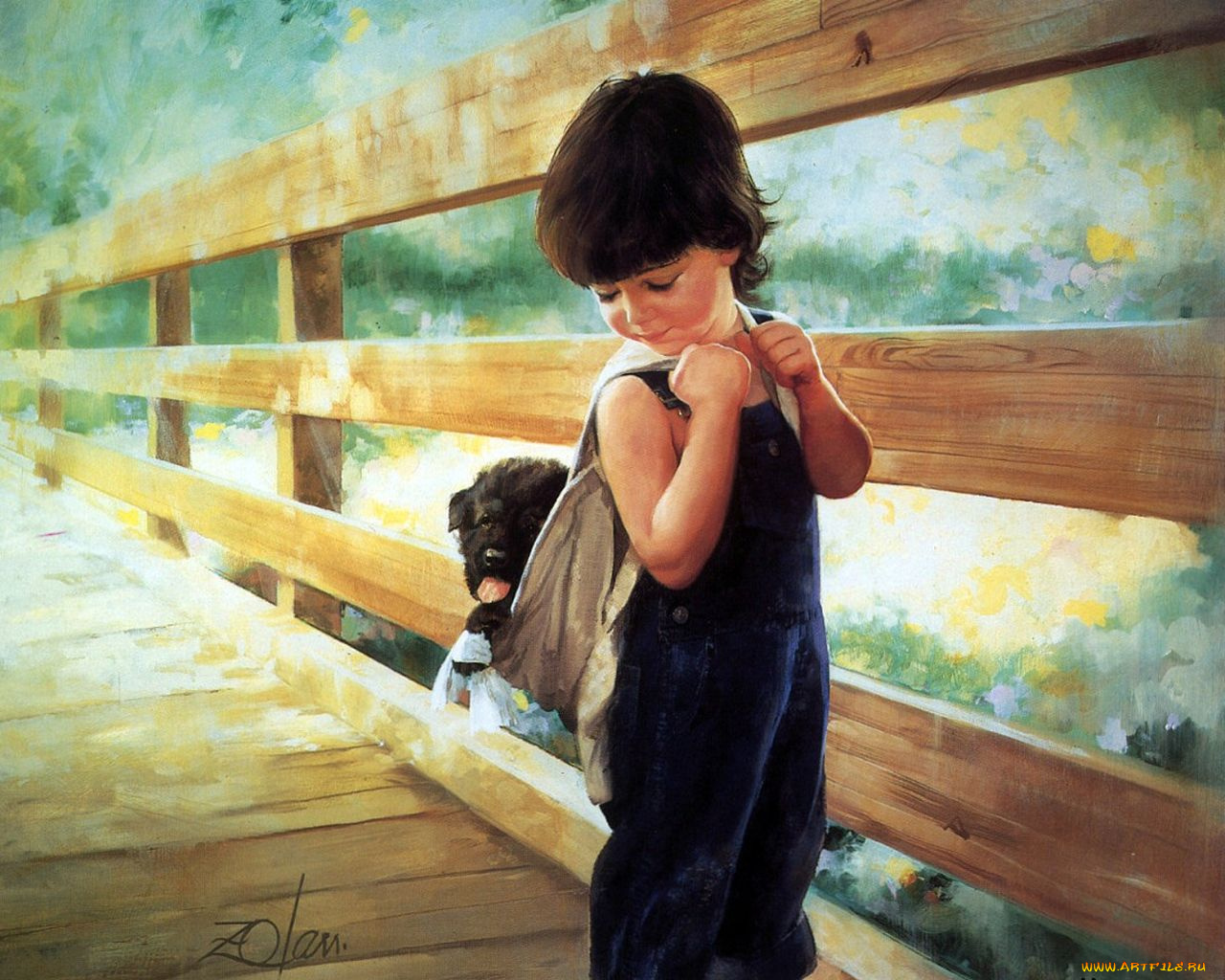 рисованные, дети