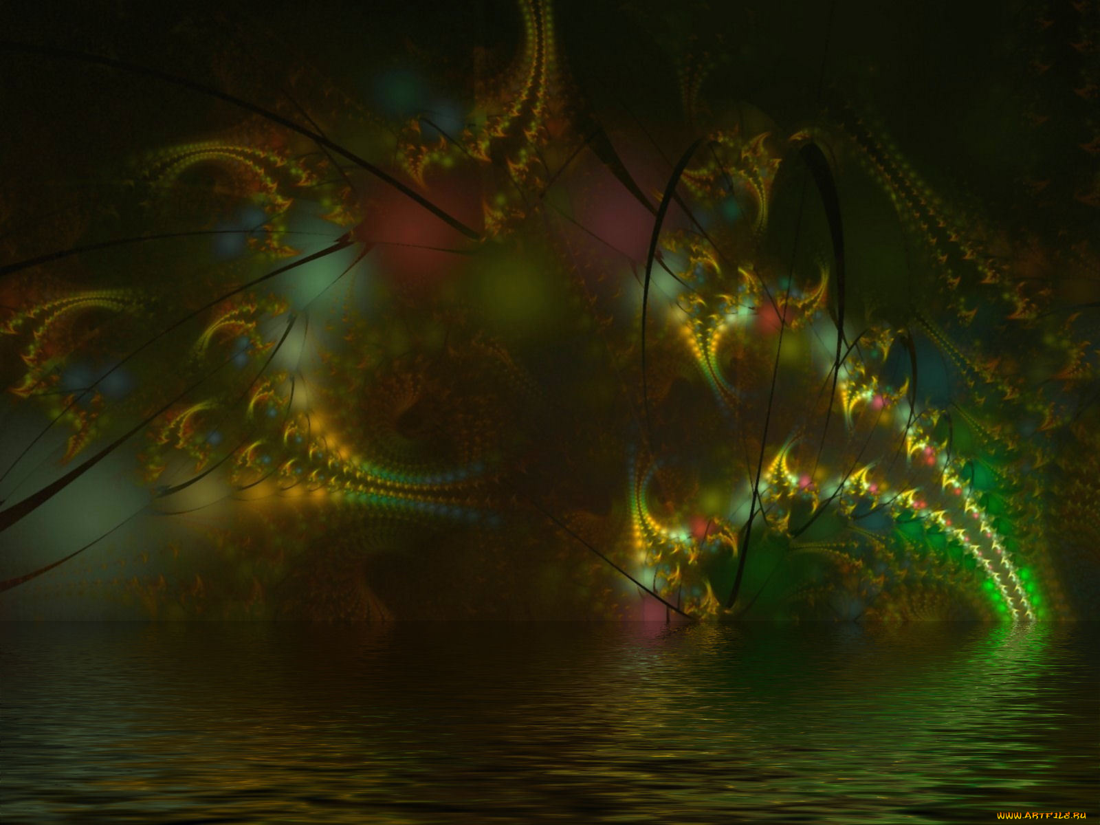 3д, графика, fractal, фракталы, цвета, фрактал