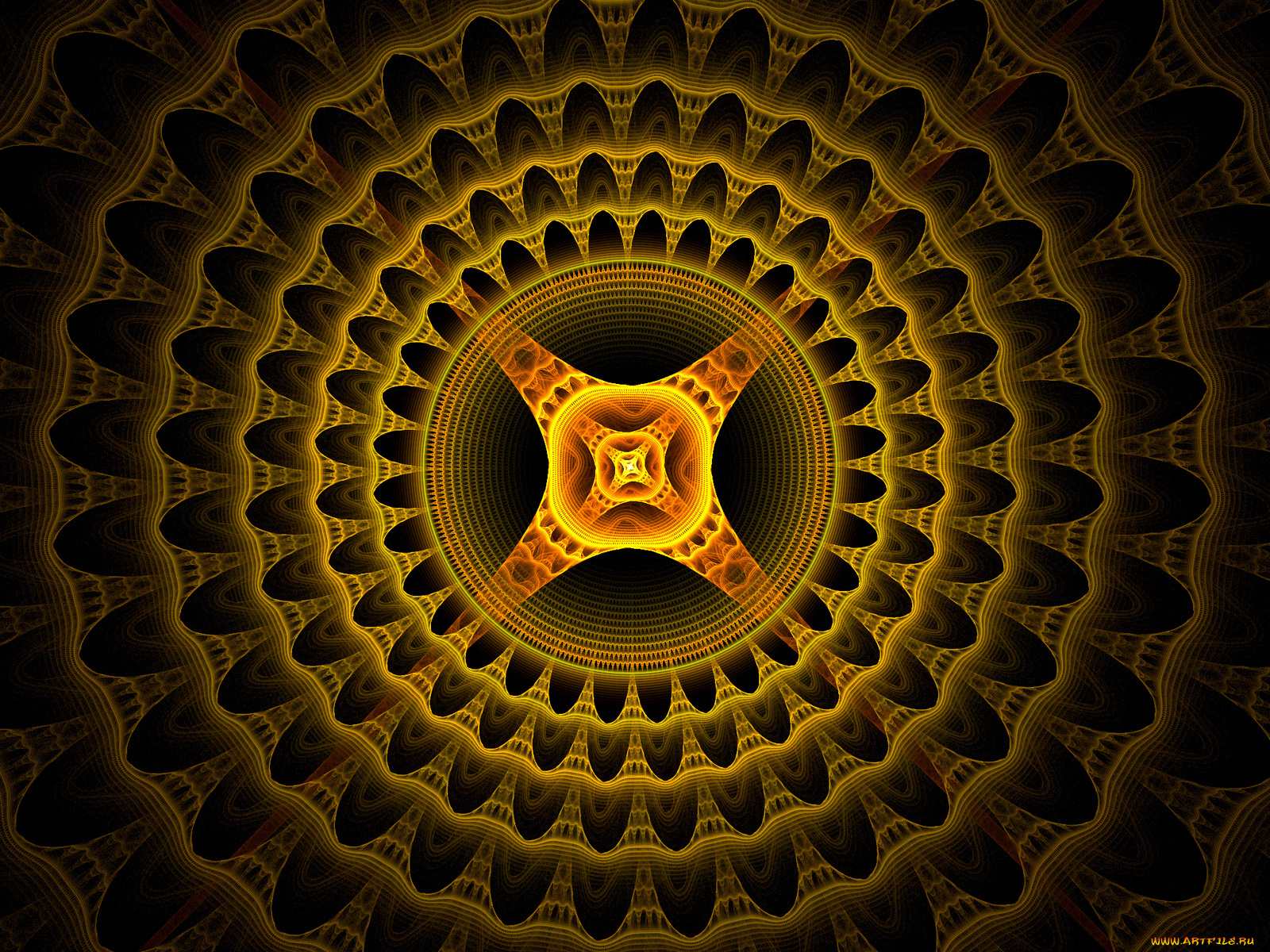 3д, графика, fractal, фракталы, тёмный, узор, цвета, абстракция