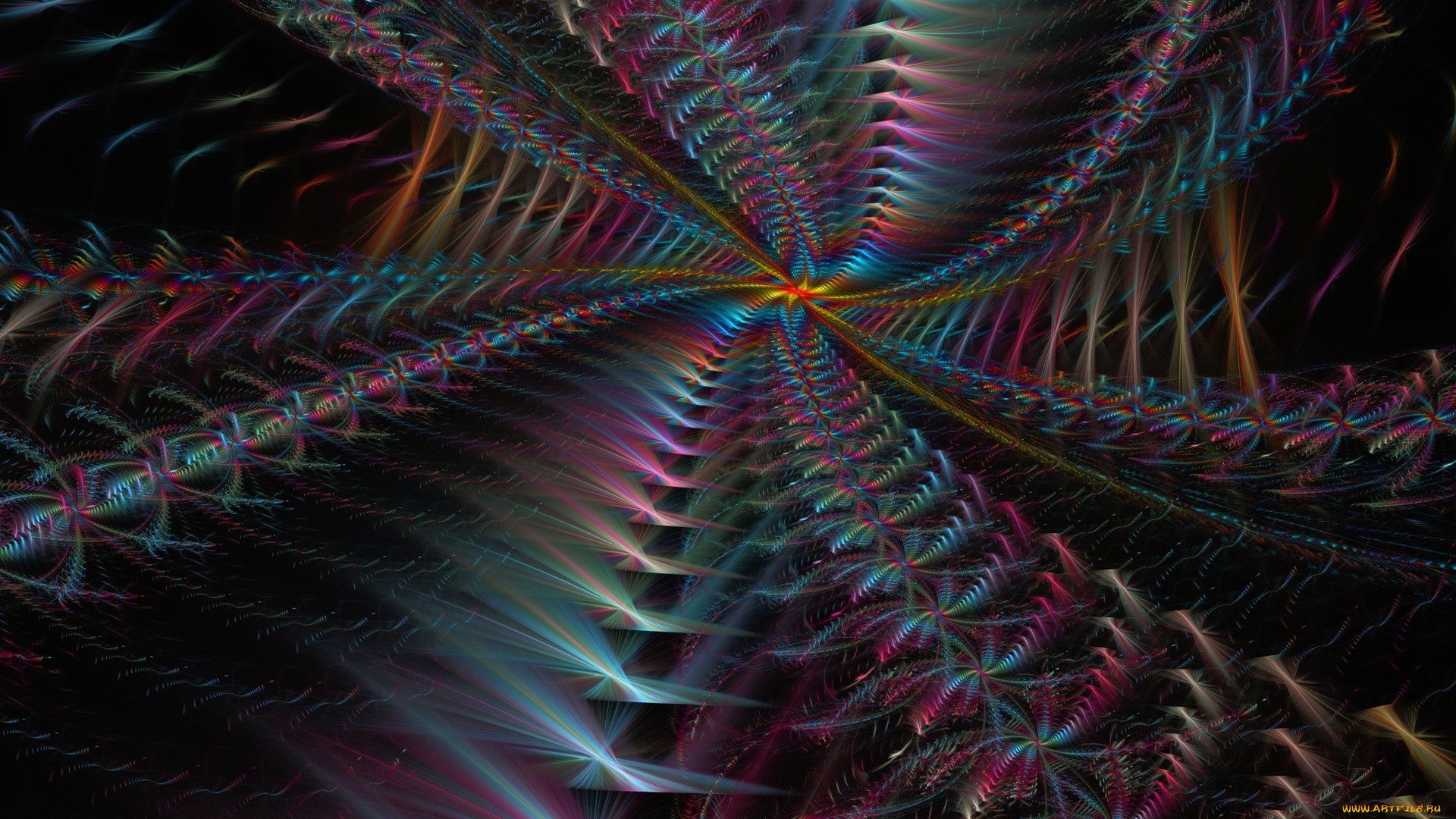 3д, графика, fractal, фракталы, узор, фрактал, цвета